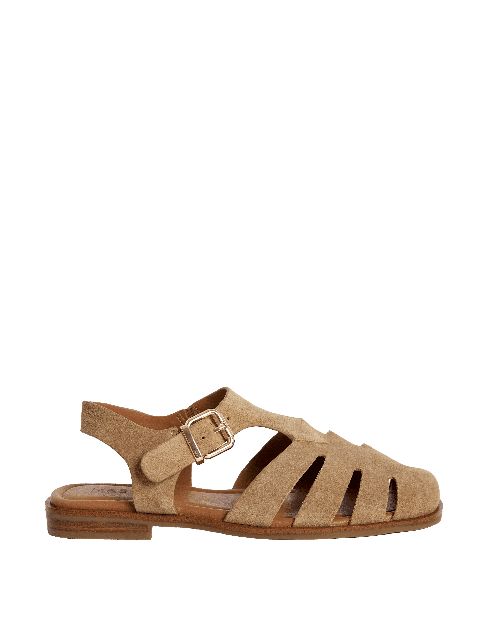 M&S Collection Women's Suede Fisherman Sandals - 6, Sand