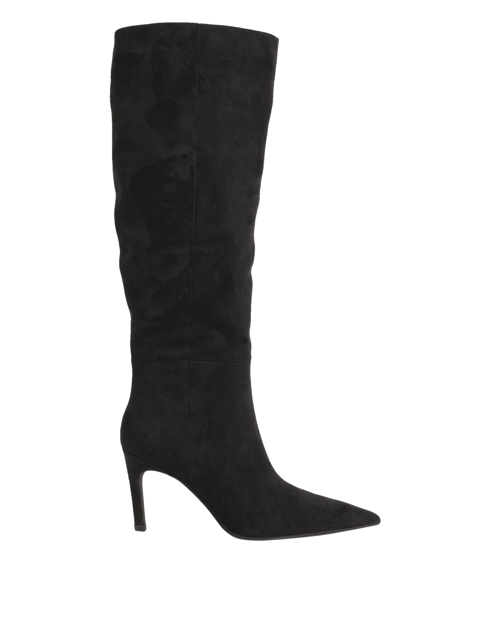 M&S Collection Women's Stiletto Heel Knee High Boots - 7 - Black, Black