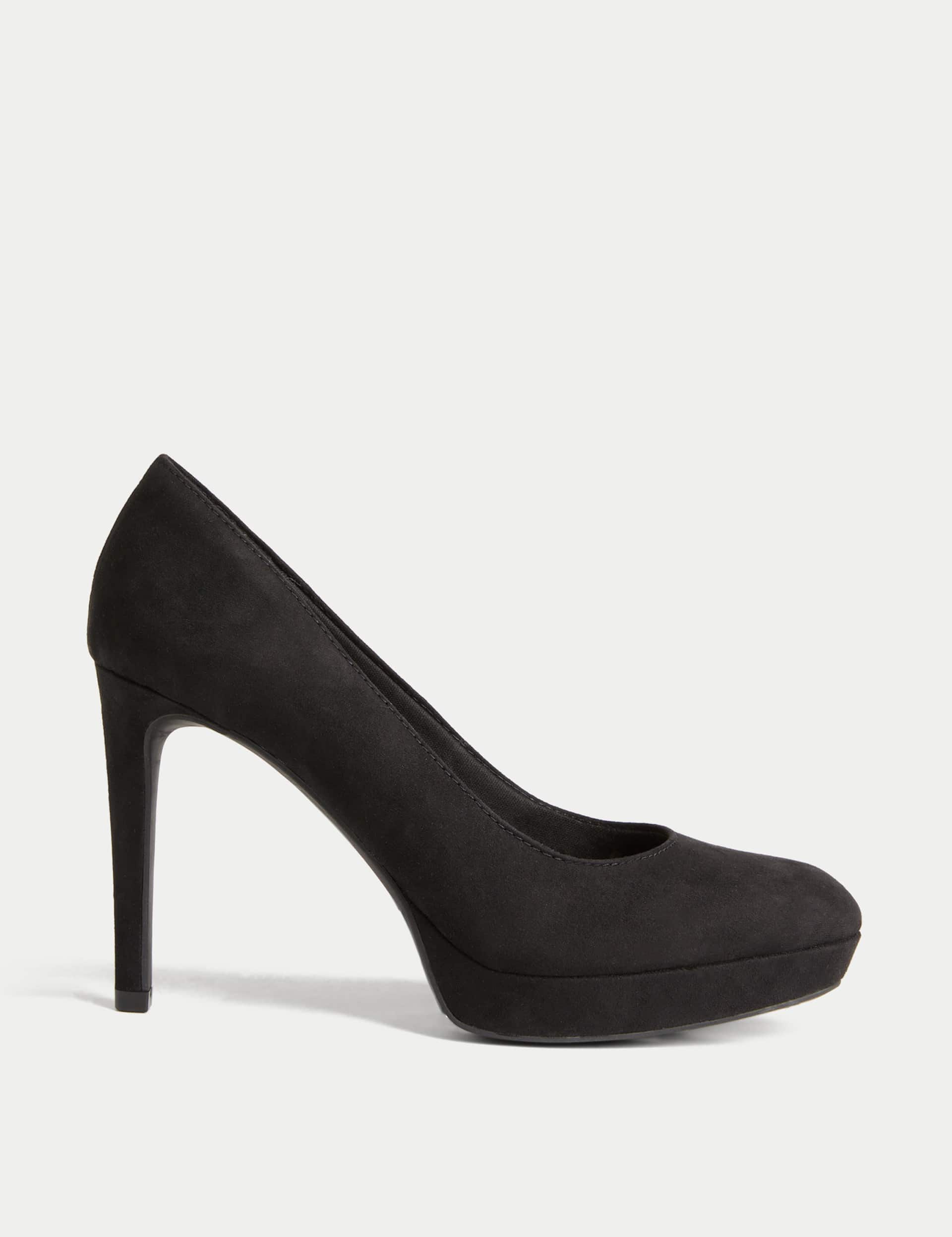 M&S Women's Slip On Platform Stiletto Heel Court Shoes