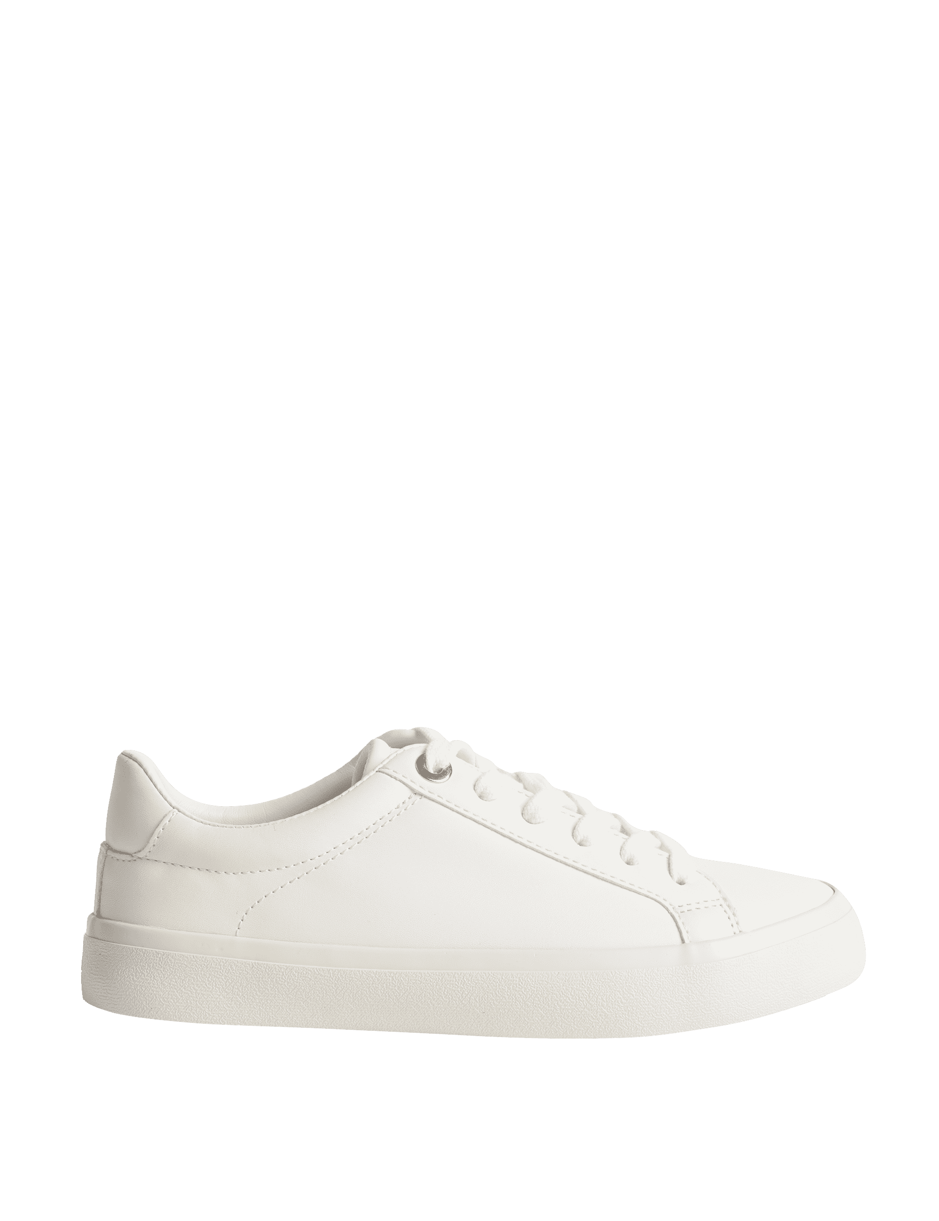 M&S Collection Women's Lace Up Trainers - 5 - White, White,Black