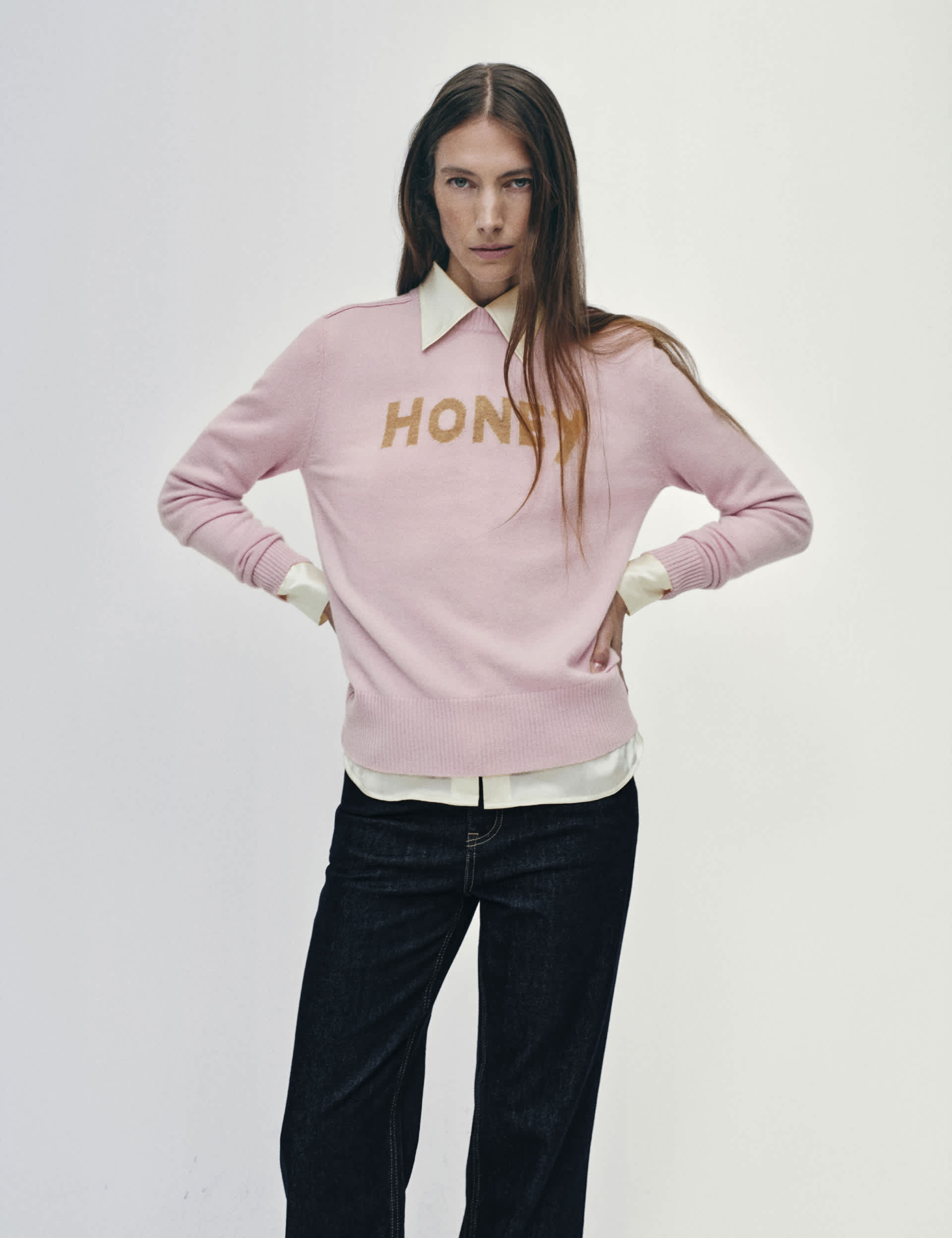 M&S Women's Pure Cashmere Honey Jumper - XS - Light Rose, Light Rose