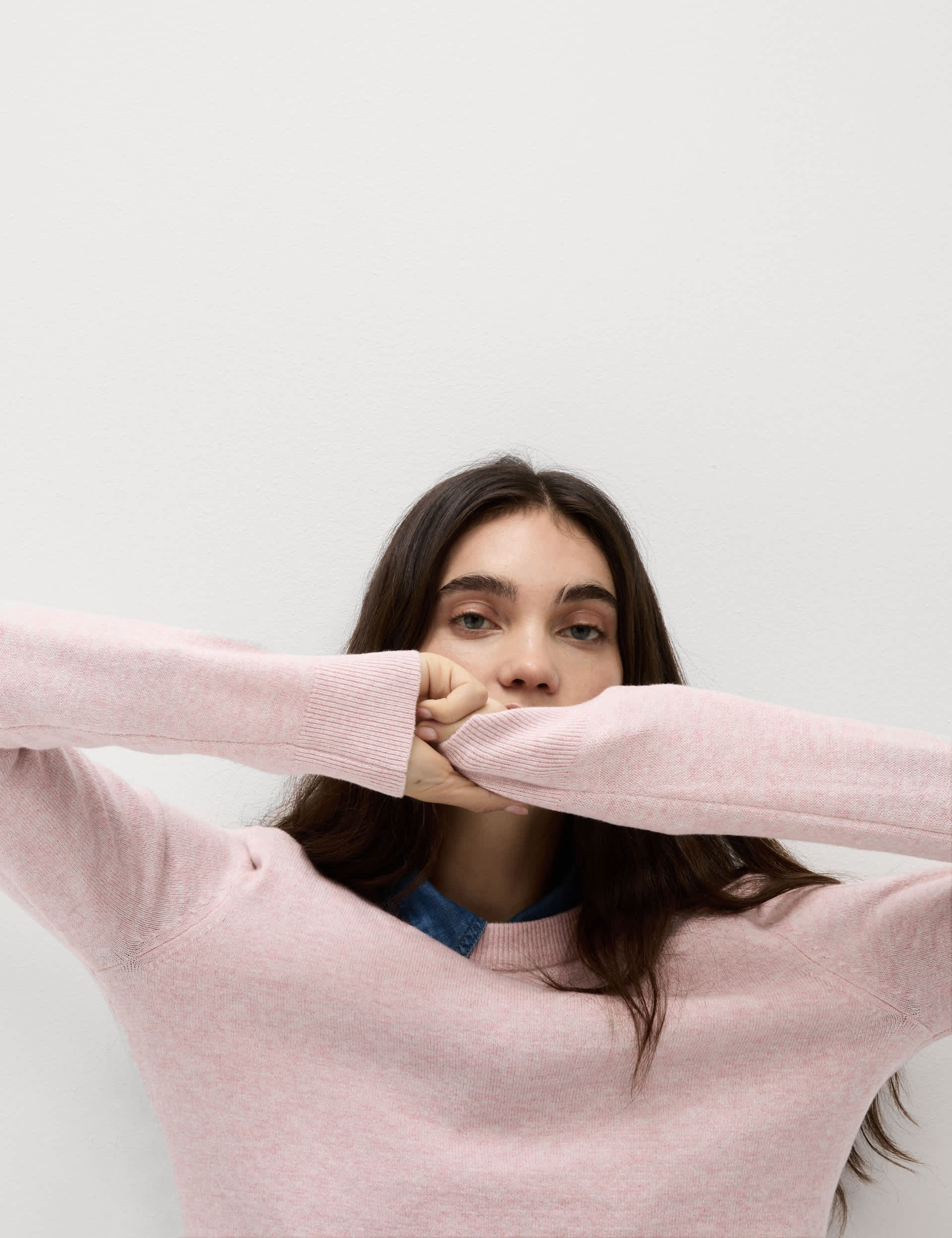 M&S Women's Air-Yarn Crew Neck Jumper