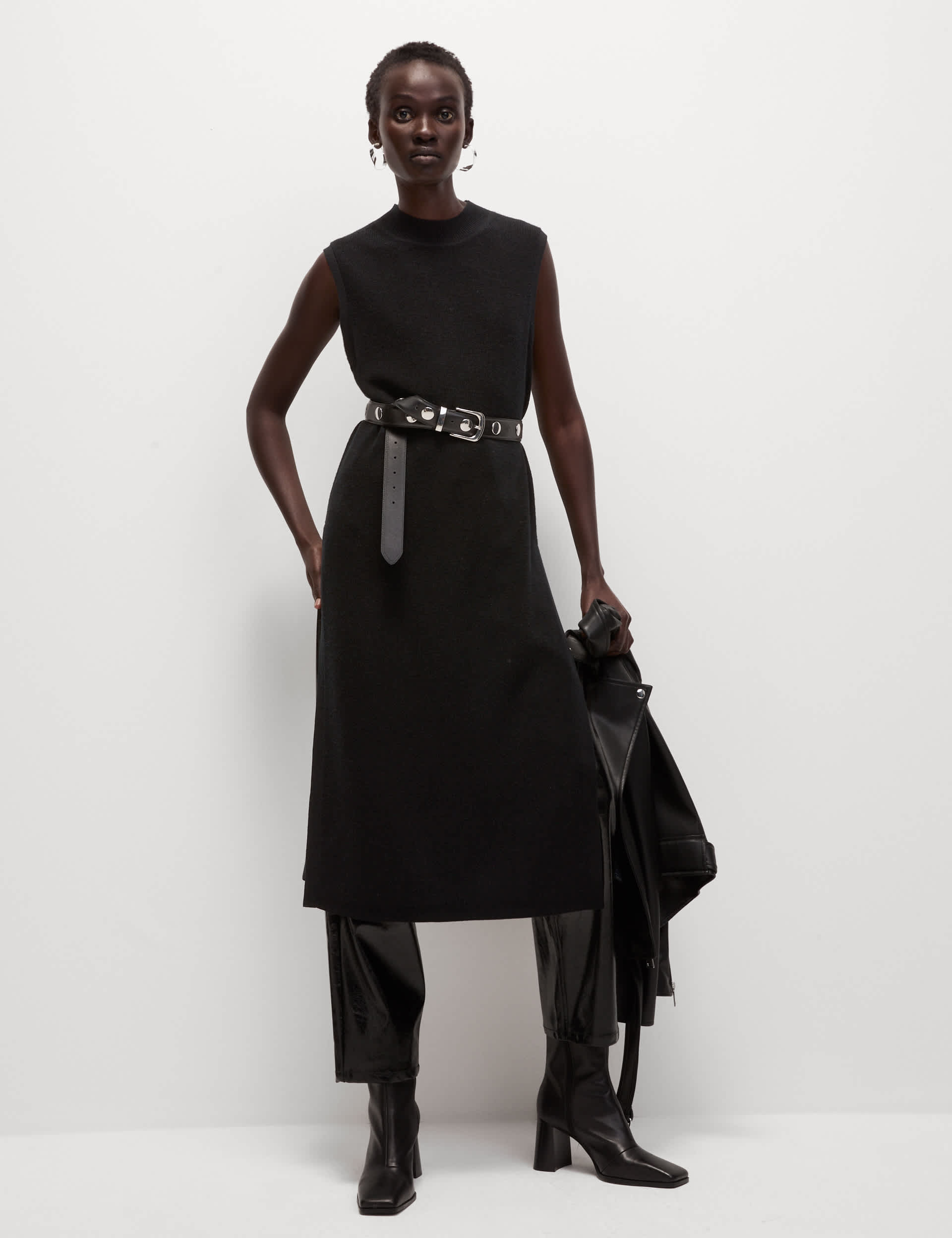 M&S Women's Pure Merino Wool Longline Knitted Vest