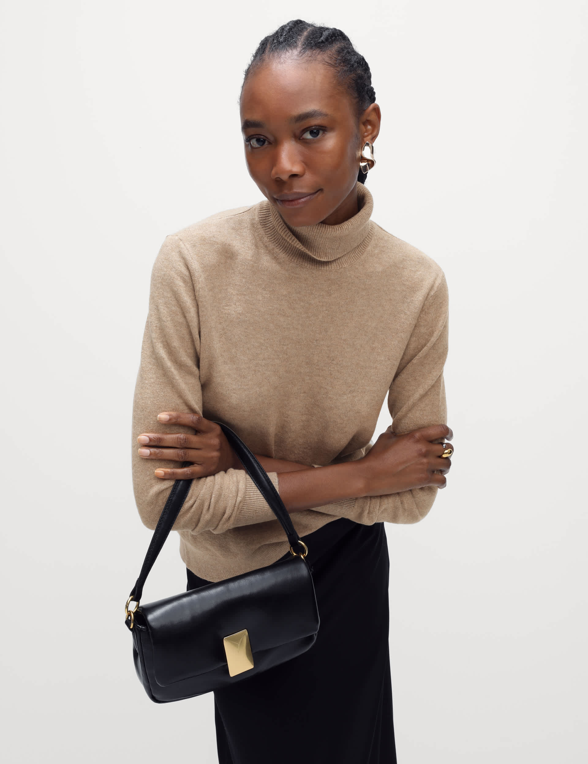 M&S Women's Air-Yarn Roll Neck Jumper