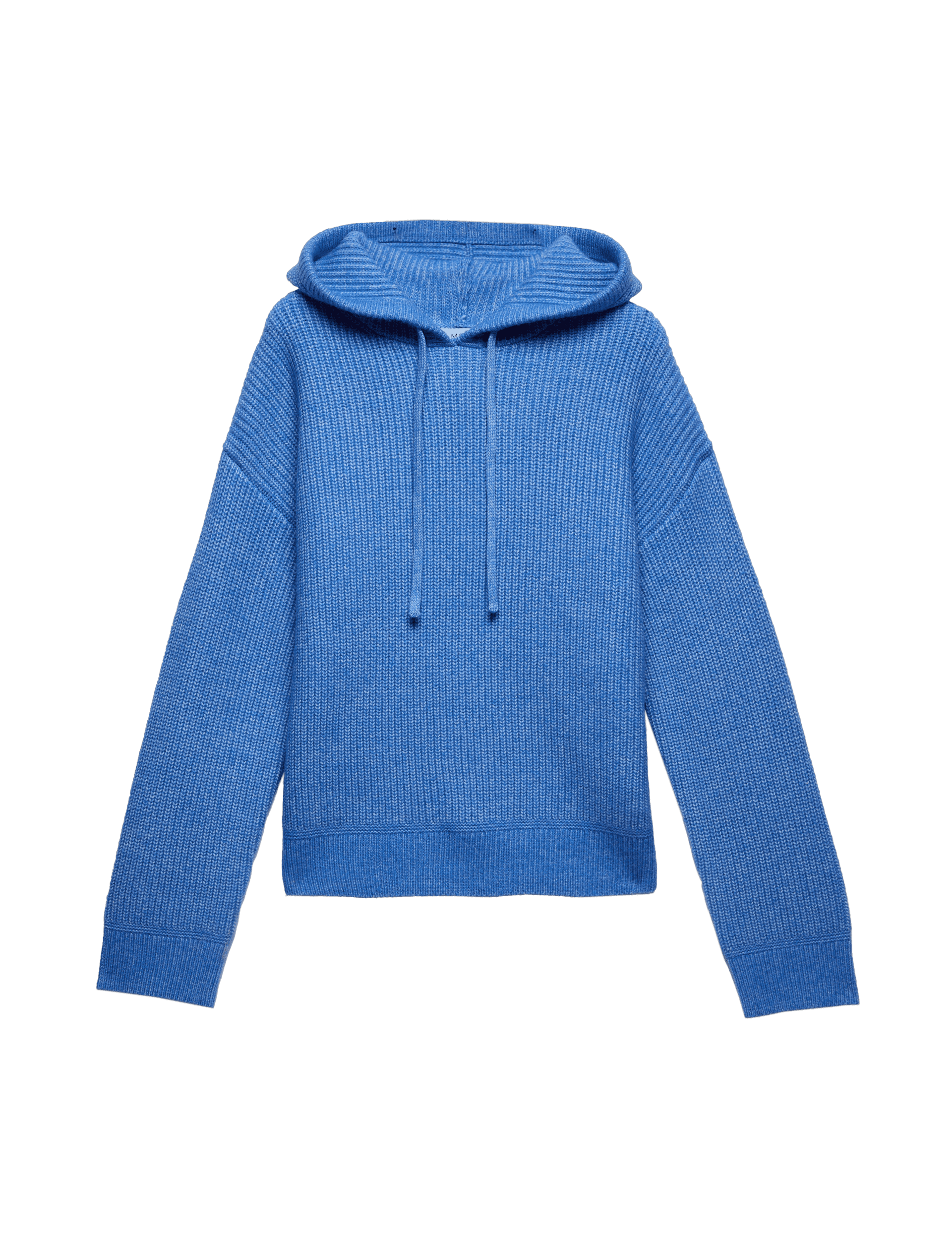 M&S Collection Women's Cloud-Yarn Textured Knitted Hoodie - M - Cornflower, Nutmeg,Cornflower,Bright