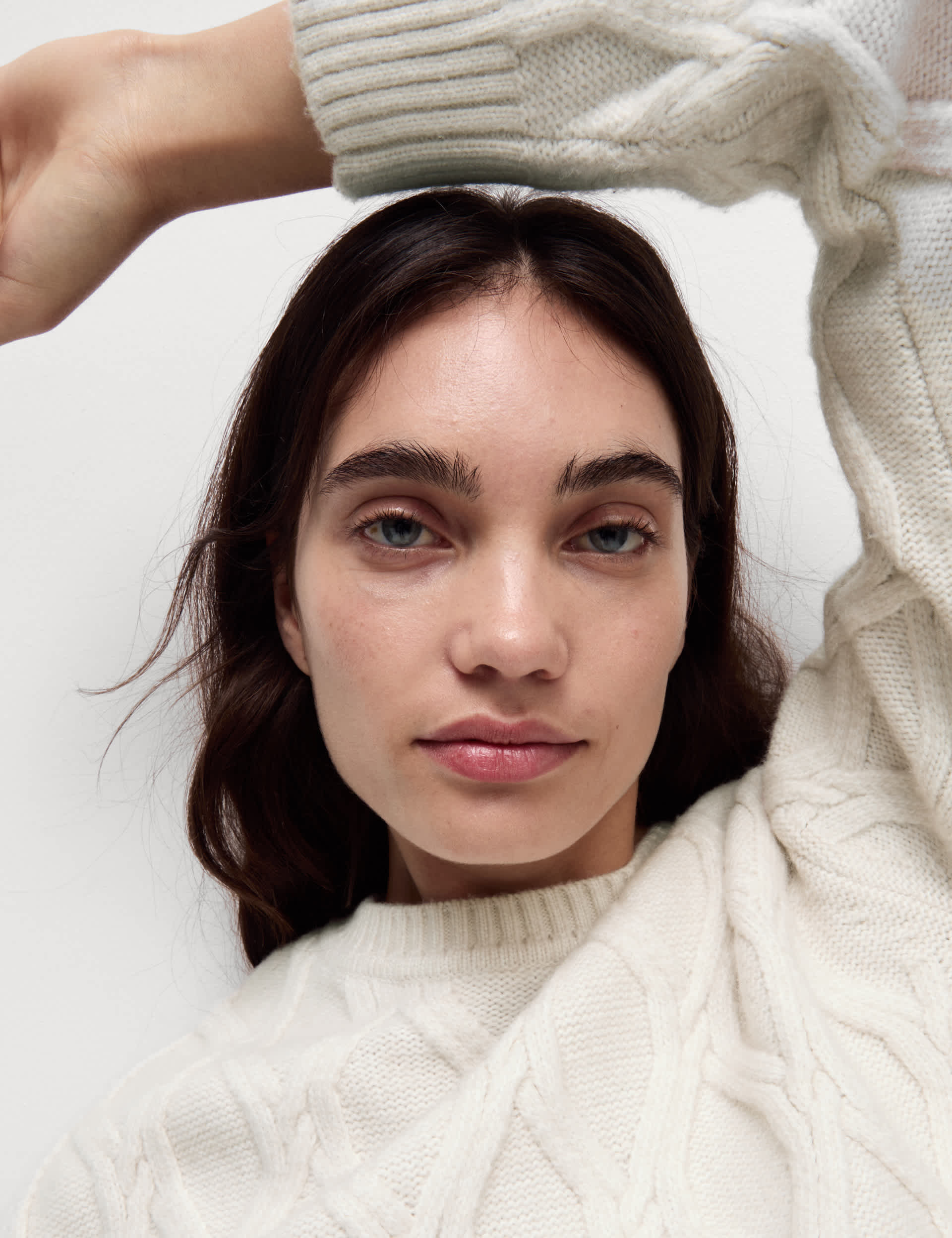 M&S Women's Cloud-Yarn Textured Crew Neck Jumper