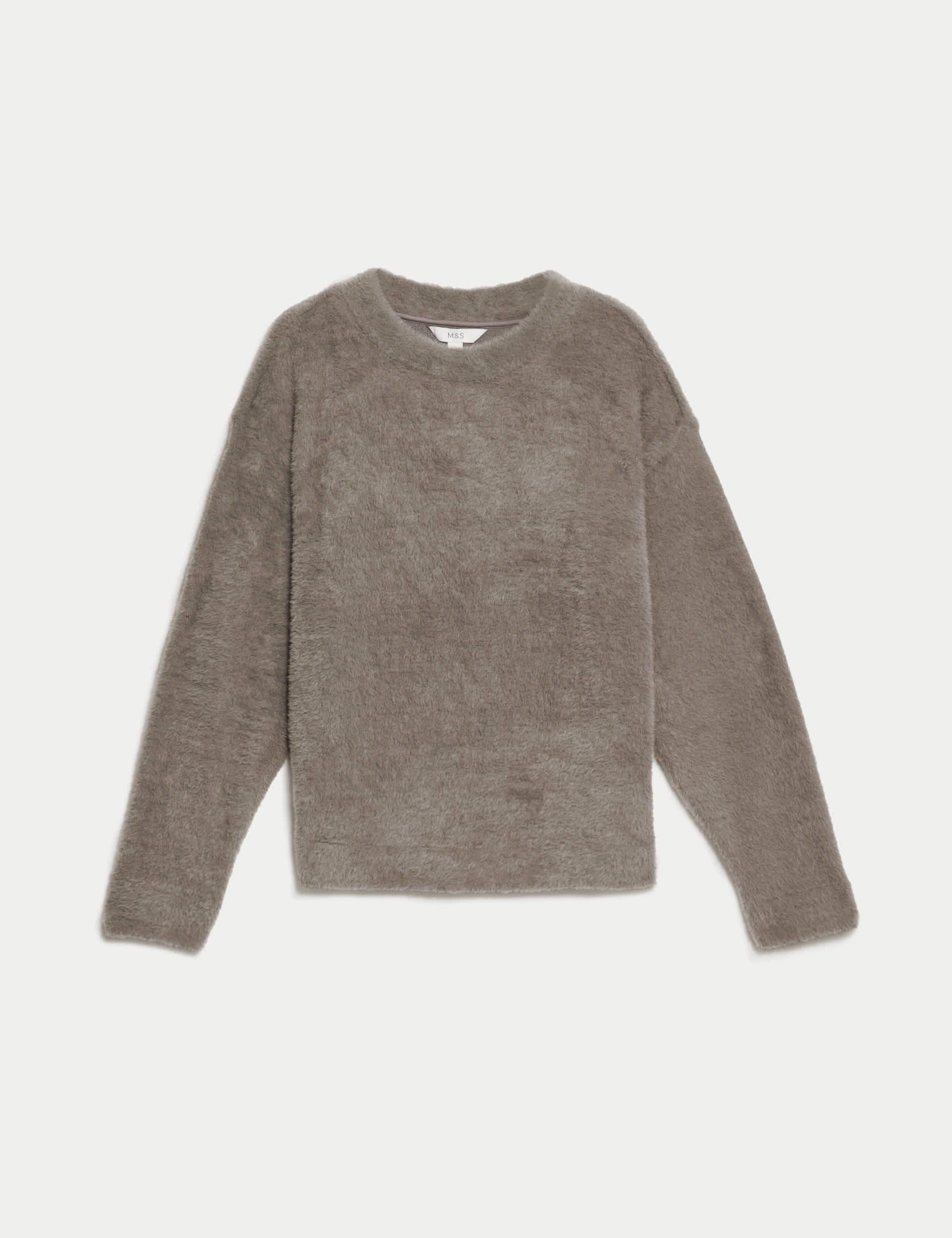 M&S Women's Textured Sweatshirt - M - Mole, Mole