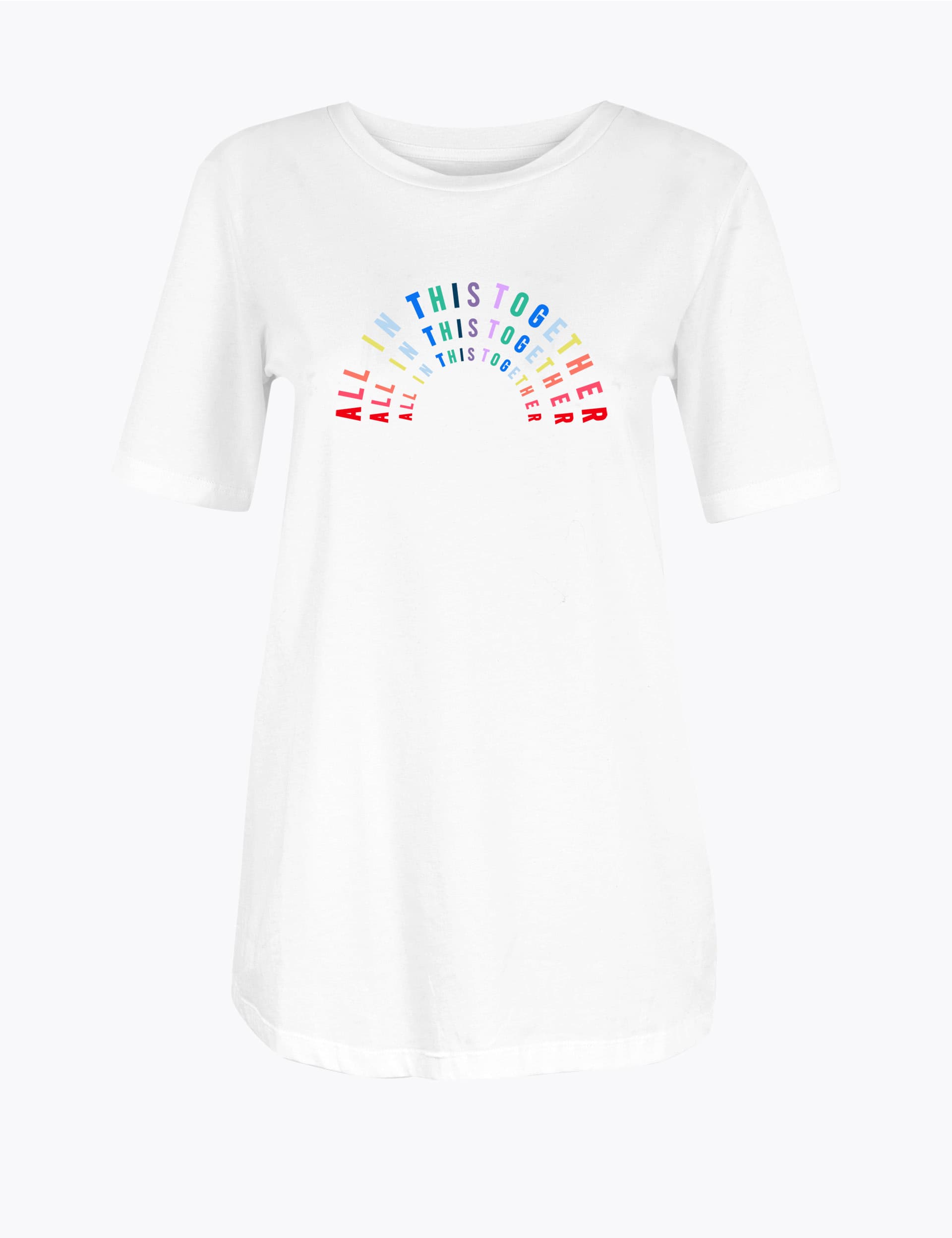 M&S Women's NHS Charities Together T-Shirt - 16 - White Mix, White Mix