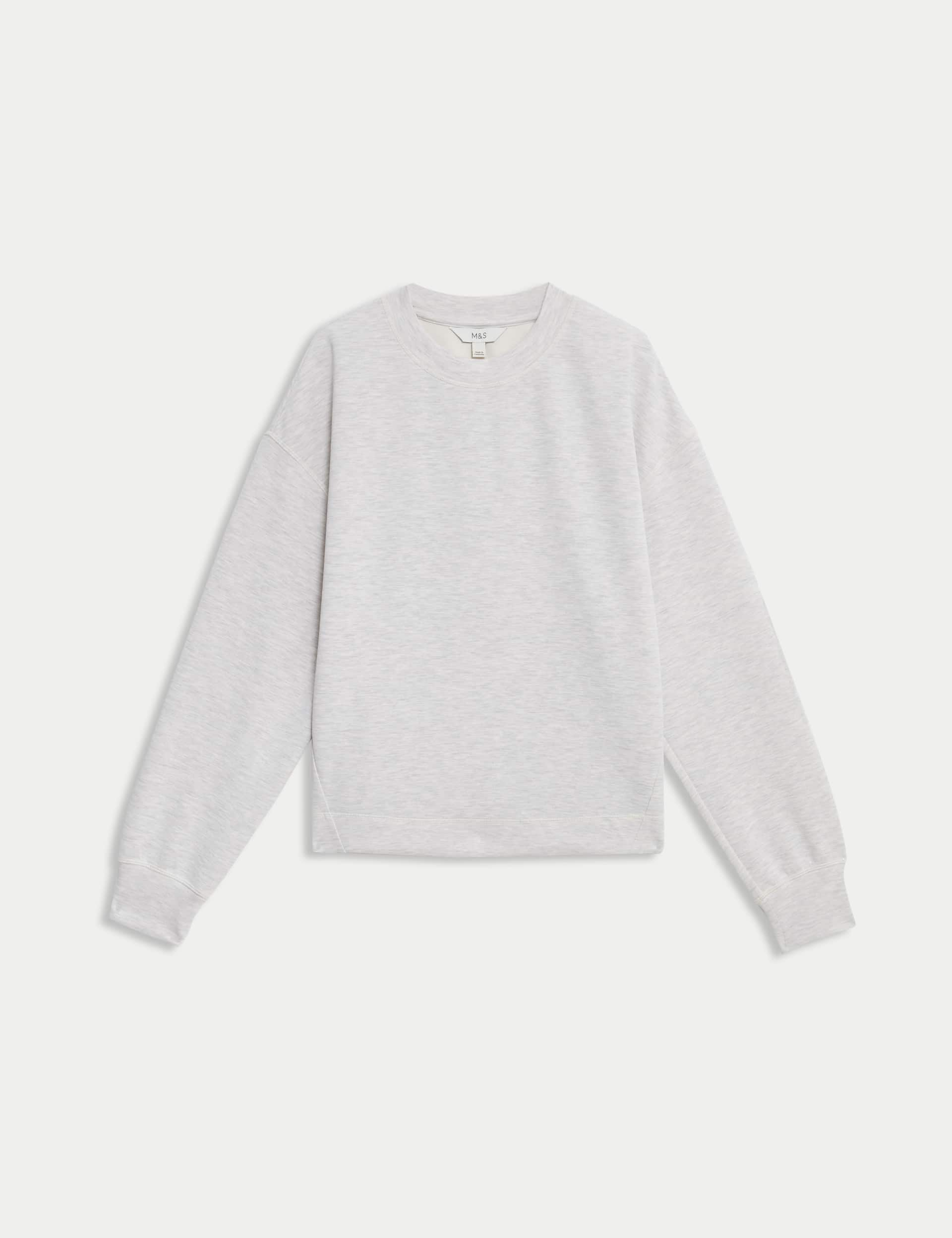 M&S Women's Sweatshirt - M - Grey Marl, Grey Marl