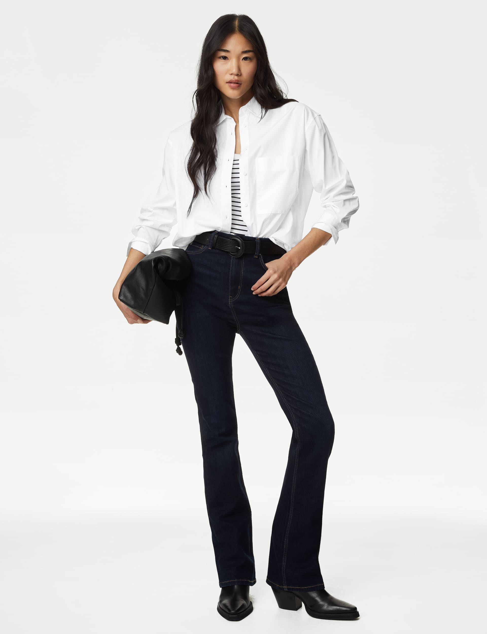 M&S Women's Pure Cotton Oversized Shirt