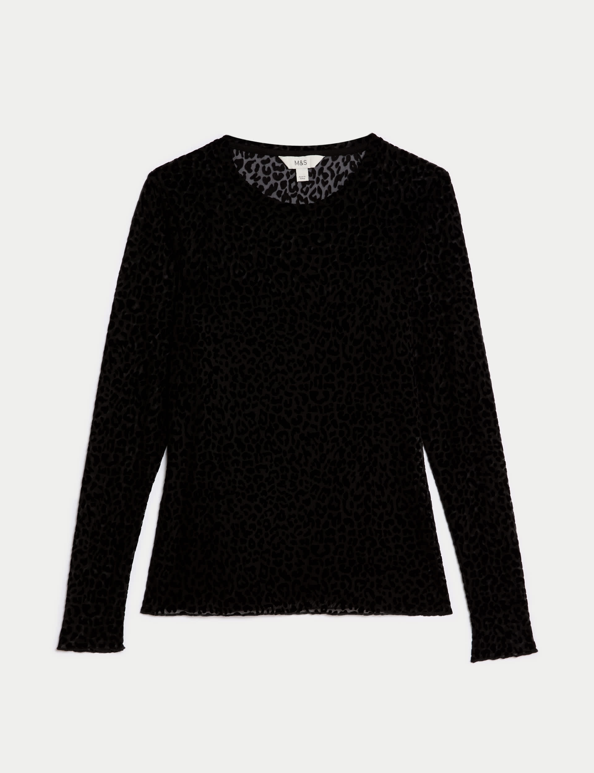 M&S Women's Animal Print Regular Fit Top