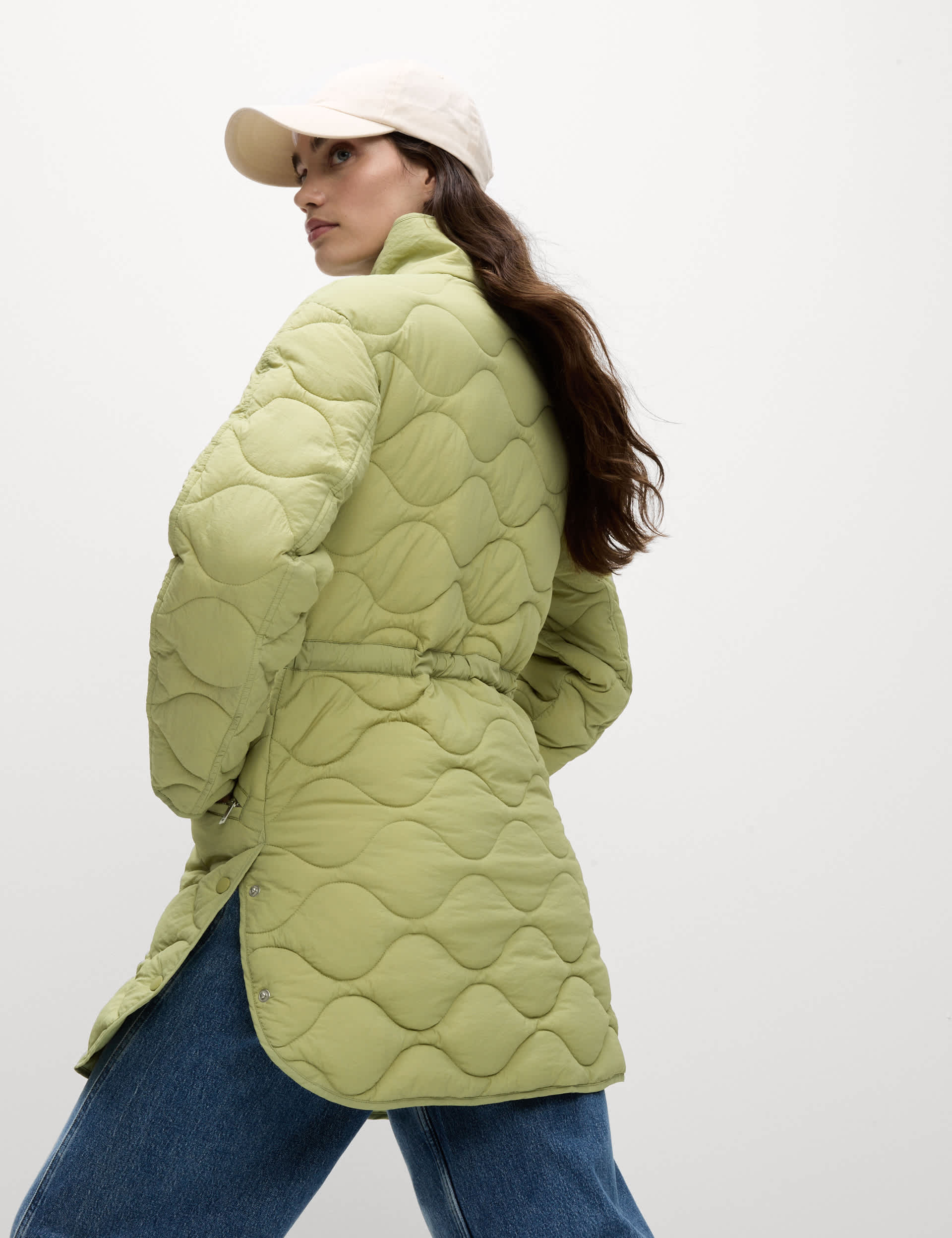 M&S Women's Thermowarmth Quilted Coat - 16 - Fern Green, Fern Green