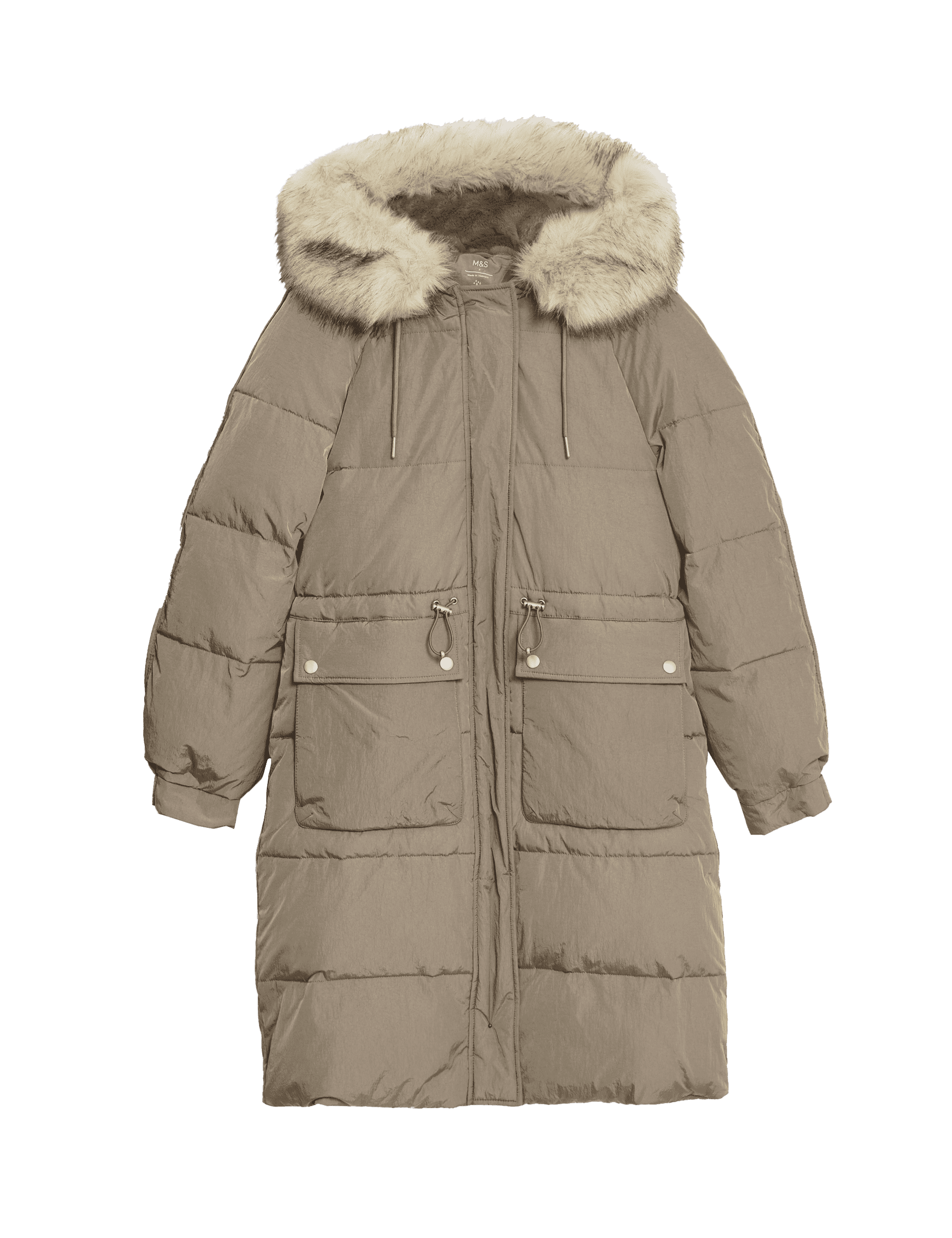 M&S Collection Women's Thermowarmth Puffer Coat - 10 - Mocha, Mocha