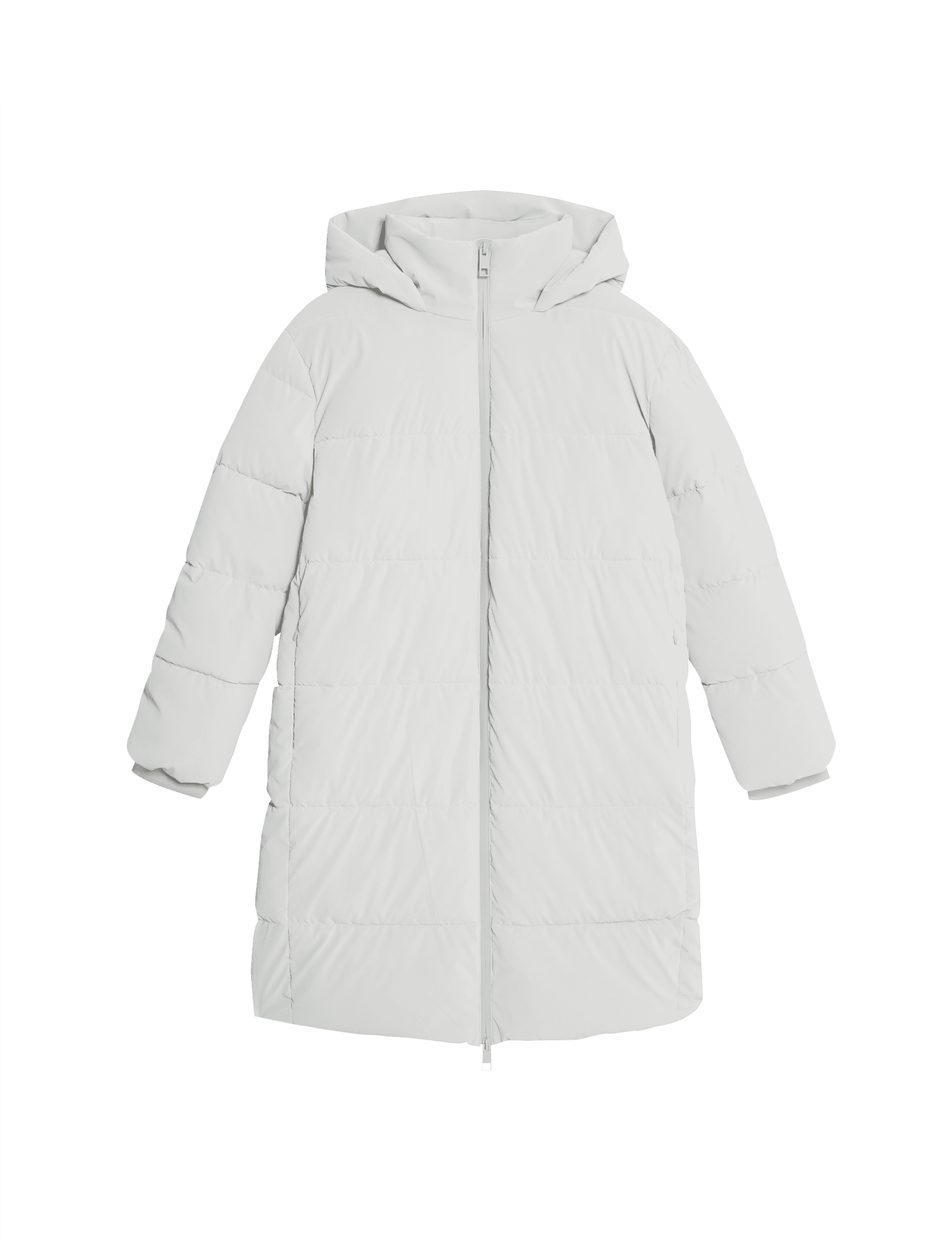 M&S Collection Women's Thermowarmth Rubber Hooded Padded Coat - 20 - Light Grey, Light Grey,Nightsha