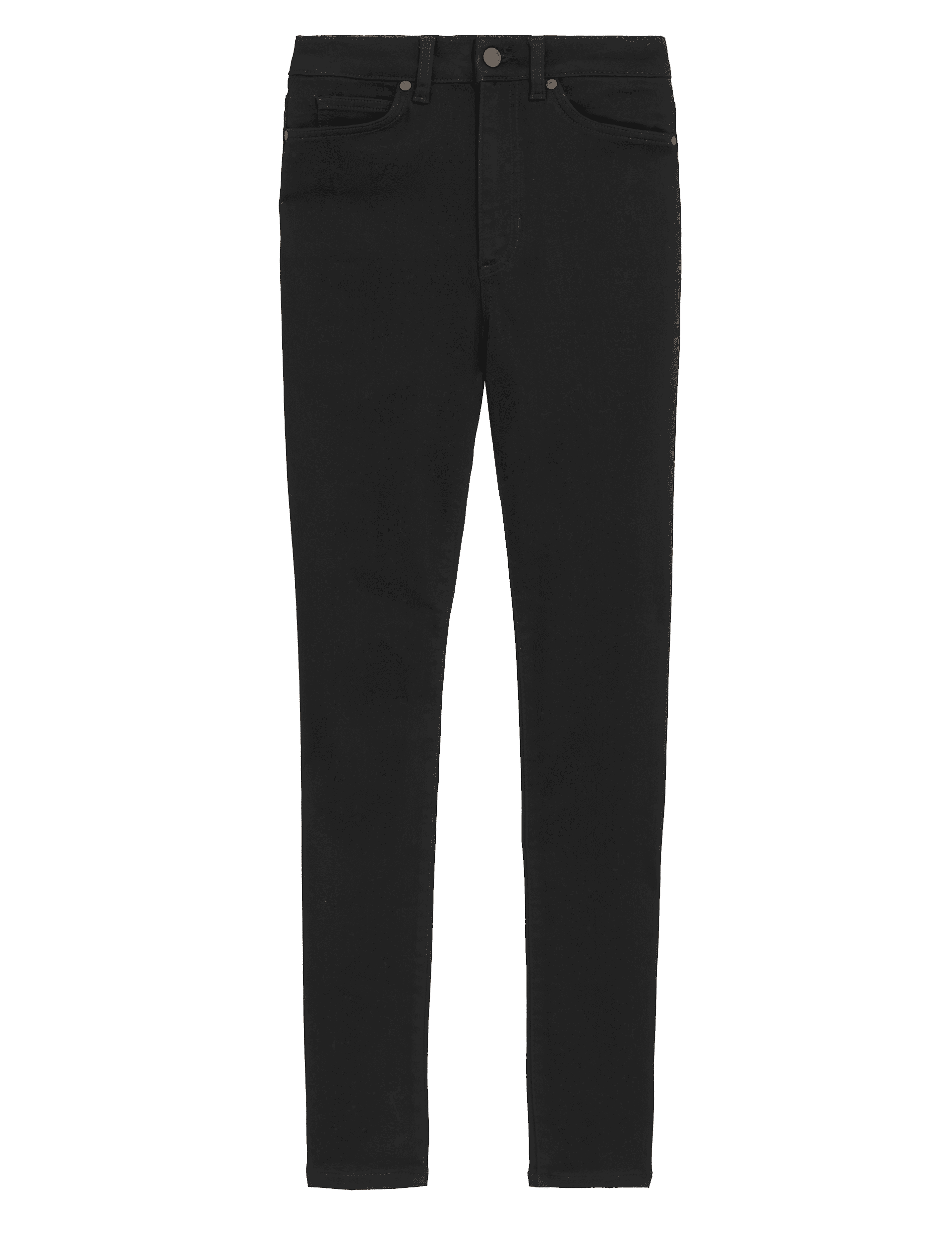 Autograph Women's High Waisted Skinny Jeans - 8SHT - Black, Black