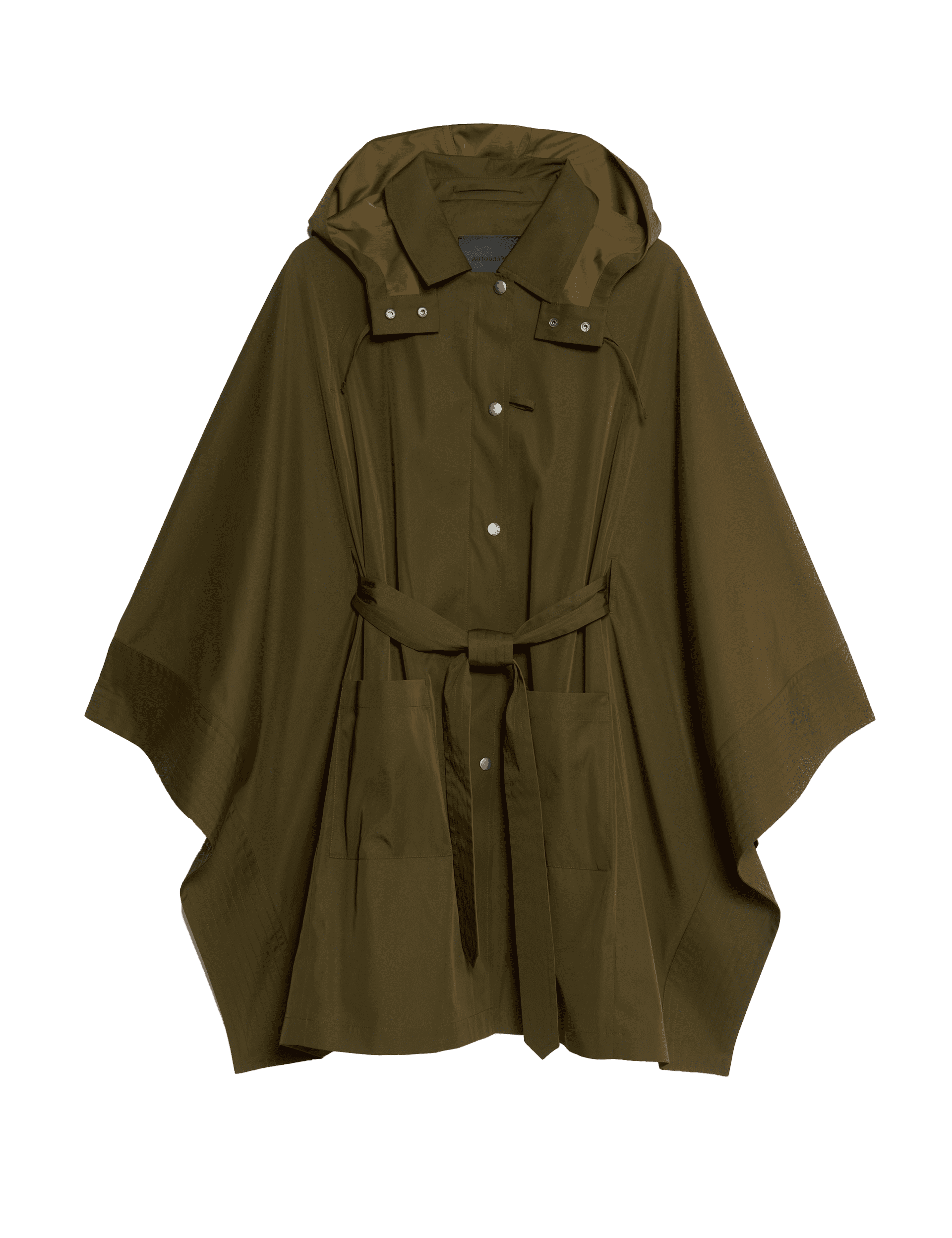 Autograph Women's Showerproof Cape Style Trench Coat - M - Moss, Moss