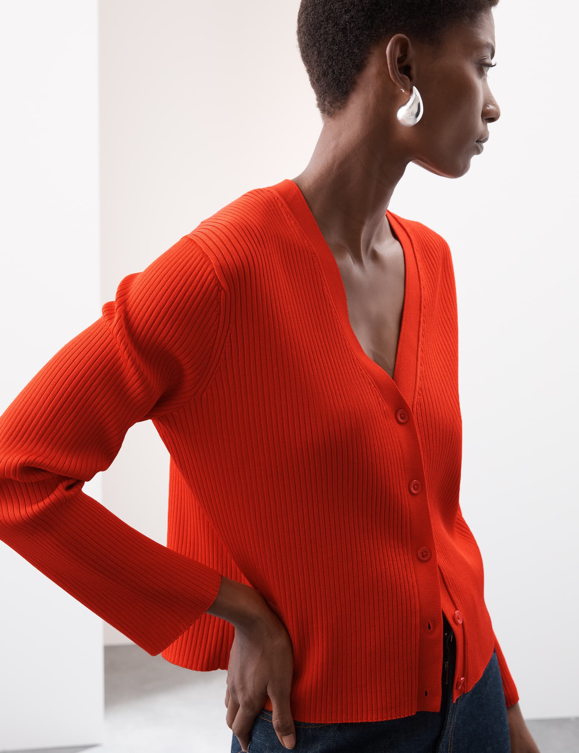 Autograph Women's Textured Button Front Cardigan