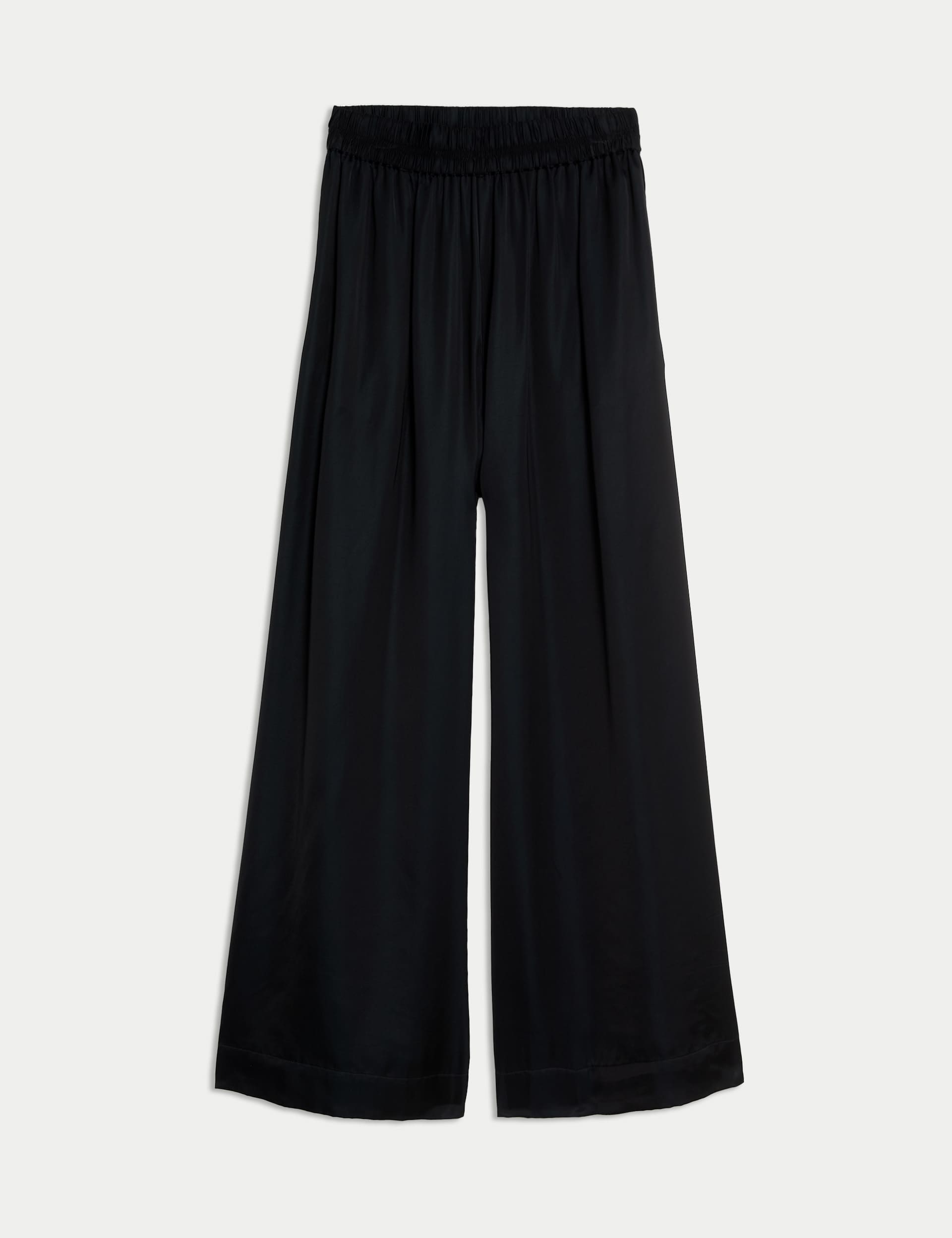 Autograph Women's Satin Wide Leg Culottes - 12 - Black, Black