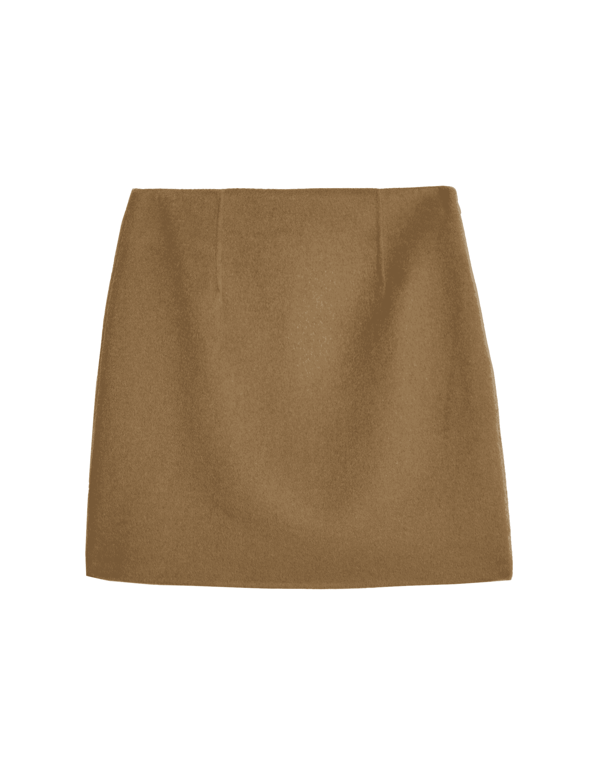 Autograph Women's Wool Blend Mini A-Line Skirt - 14 - Caramel, Caramel