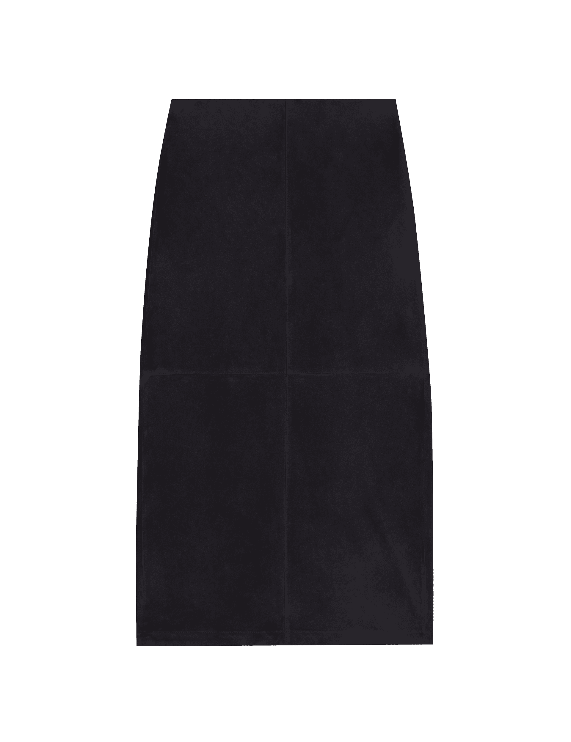 Autograph Women's Suede Midi A-Line Skirt - 12 - Dark Navy, Dark Navy