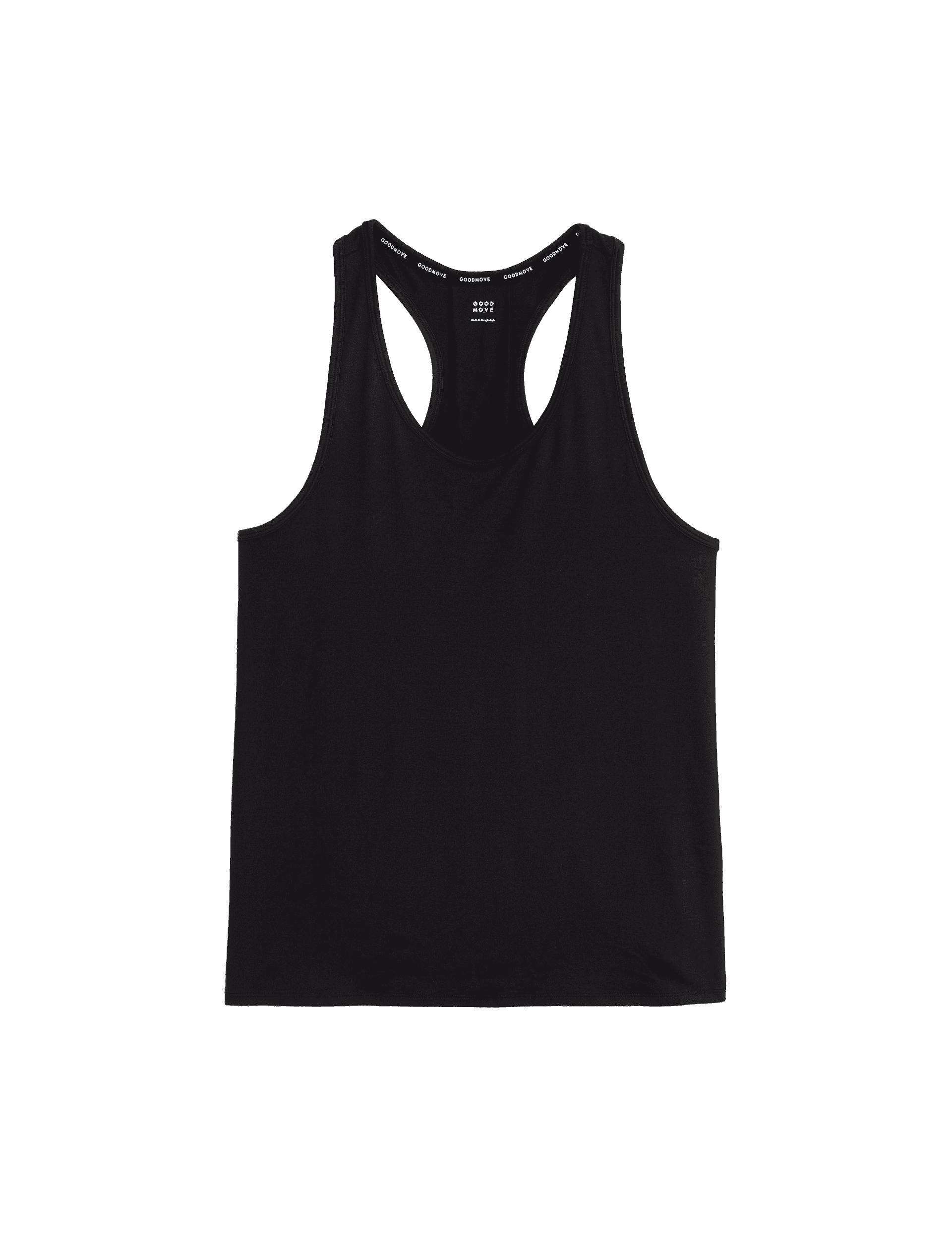 Goodmove Women's Relaxed Pleat Back Yoga Vest - 20 - Black, Black