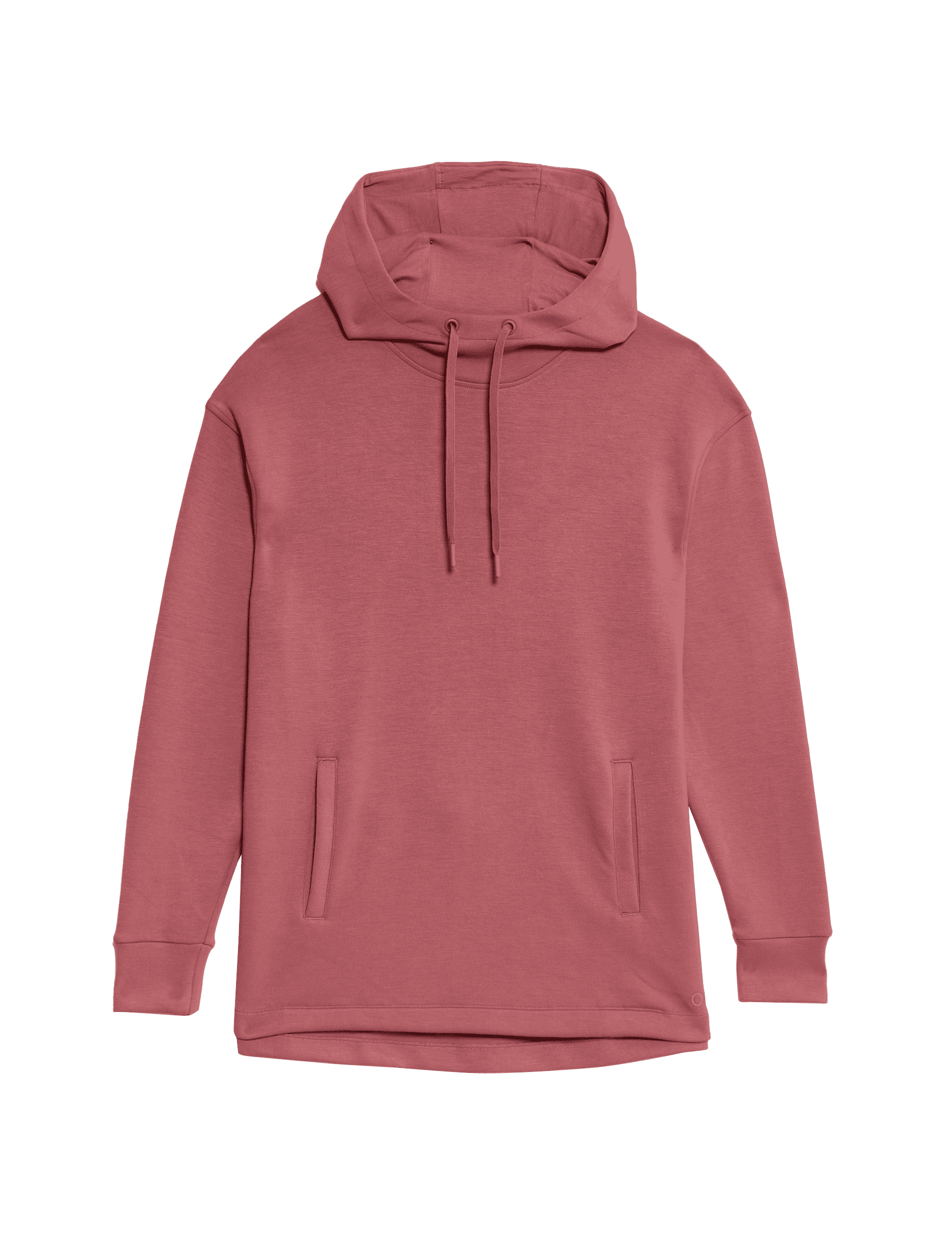 Goodmove Women's Hooded Relaxed Long Sleeve Yoga Hoodie - 12 - Berry, Berry,Black C