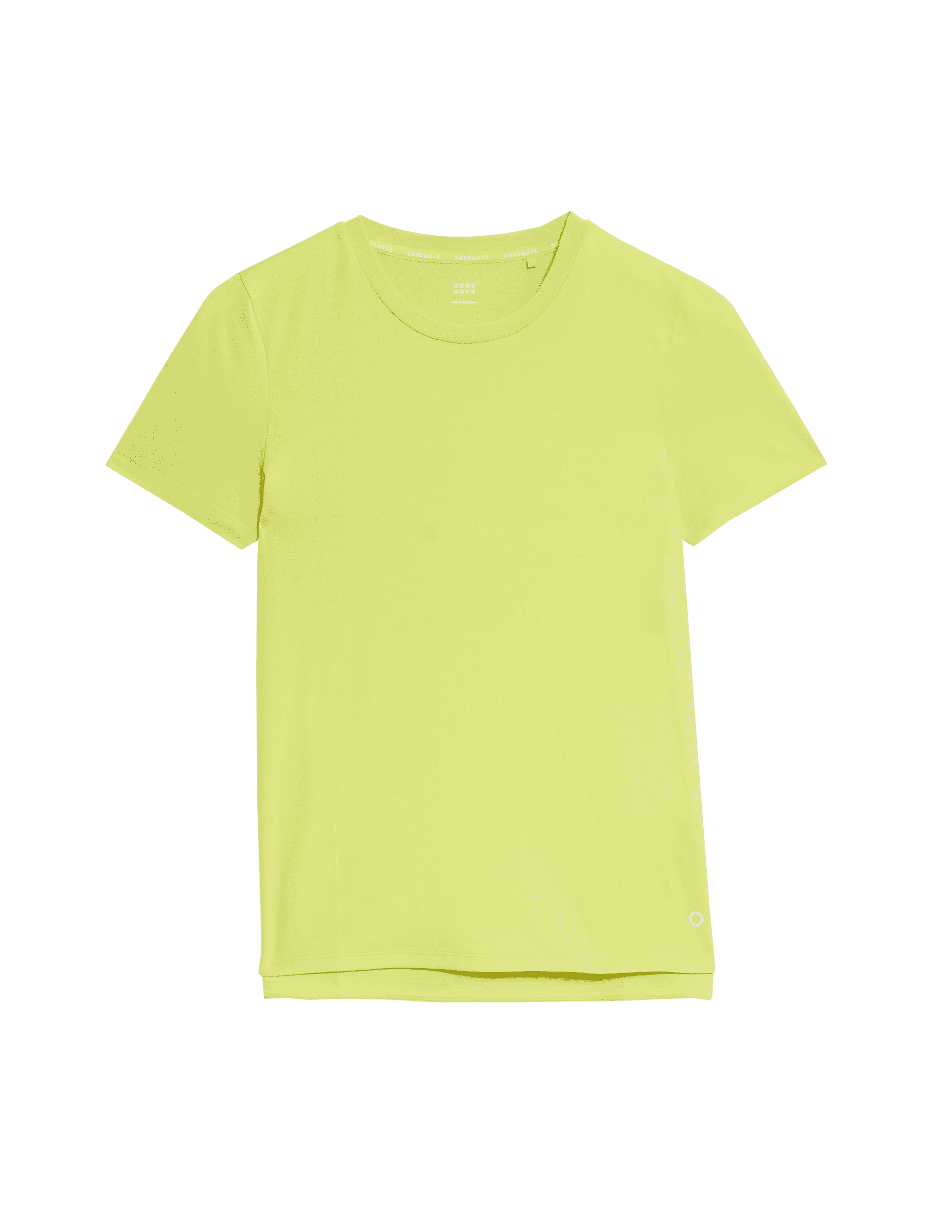 Goodmove Women's Scoop Neck Fitted T-Shirt - 12 - Limeade, Limeade,Berry,Black