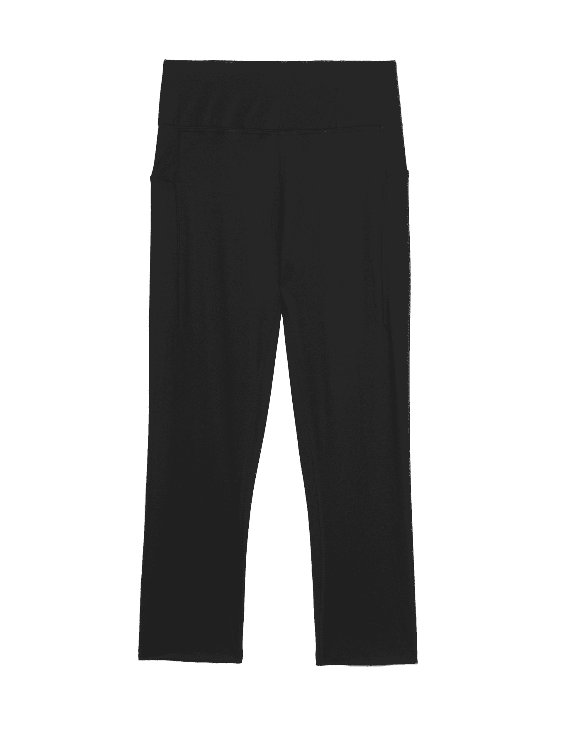 Goodmove Women's Go Train High Waisted Cropped Gym Leggings - 18 - Black, Black