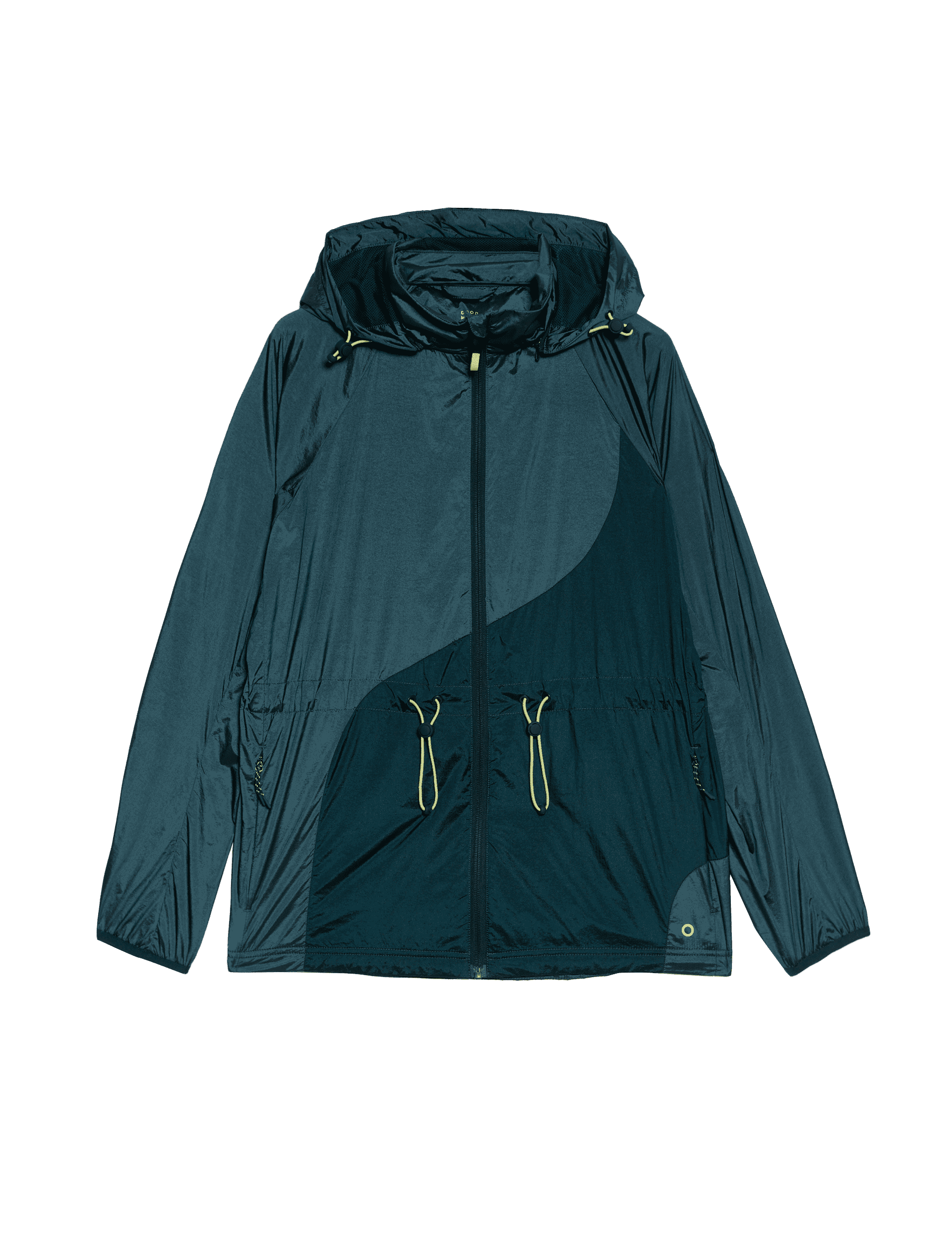 Goodmove Women's Iridescent Hooded Running Jacket with Stormwear - 10 - Dark Turquoise, Dark Turquo