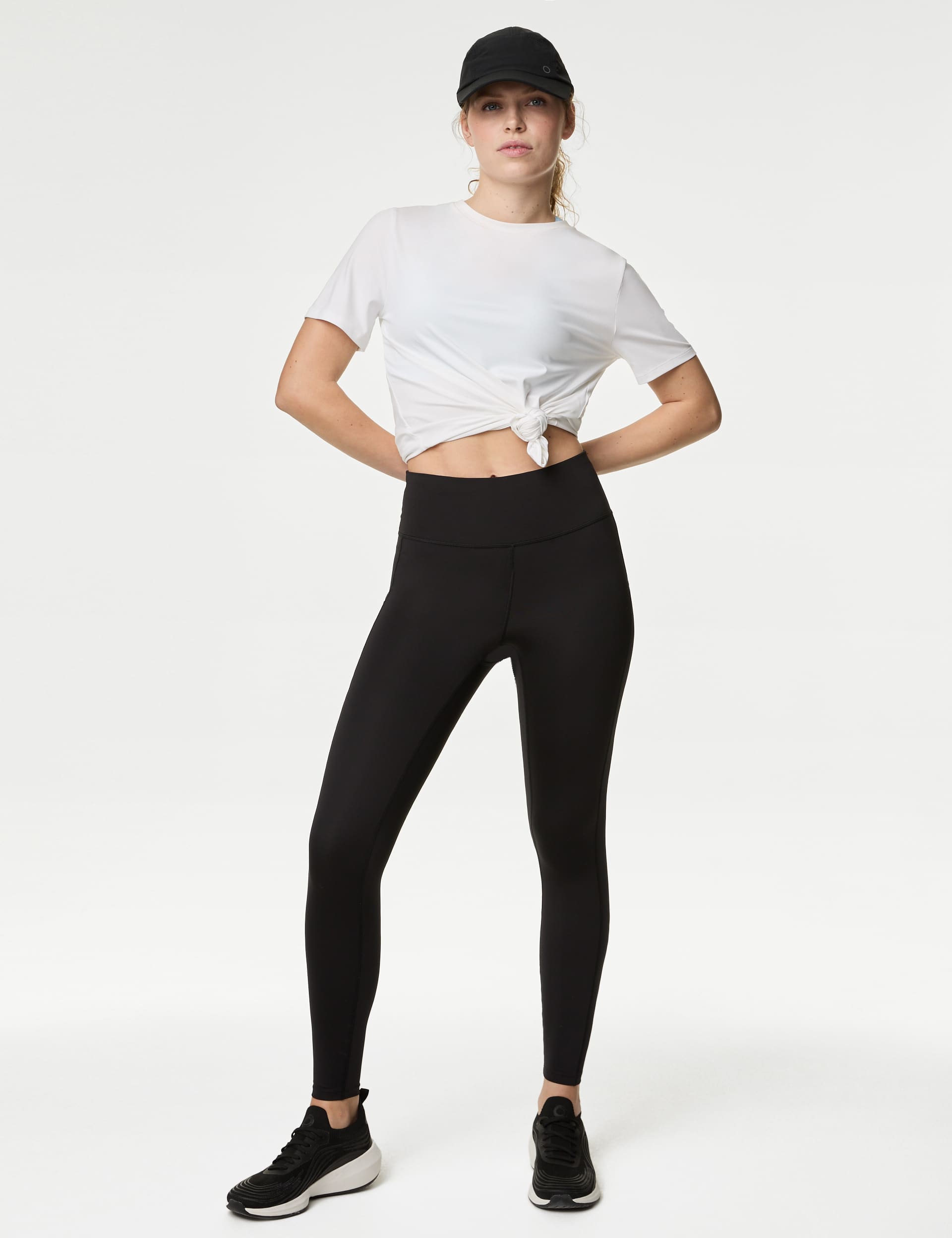 Goodmove Women's Go Move High Waisted Gym Leggings - 12 - Black, Black