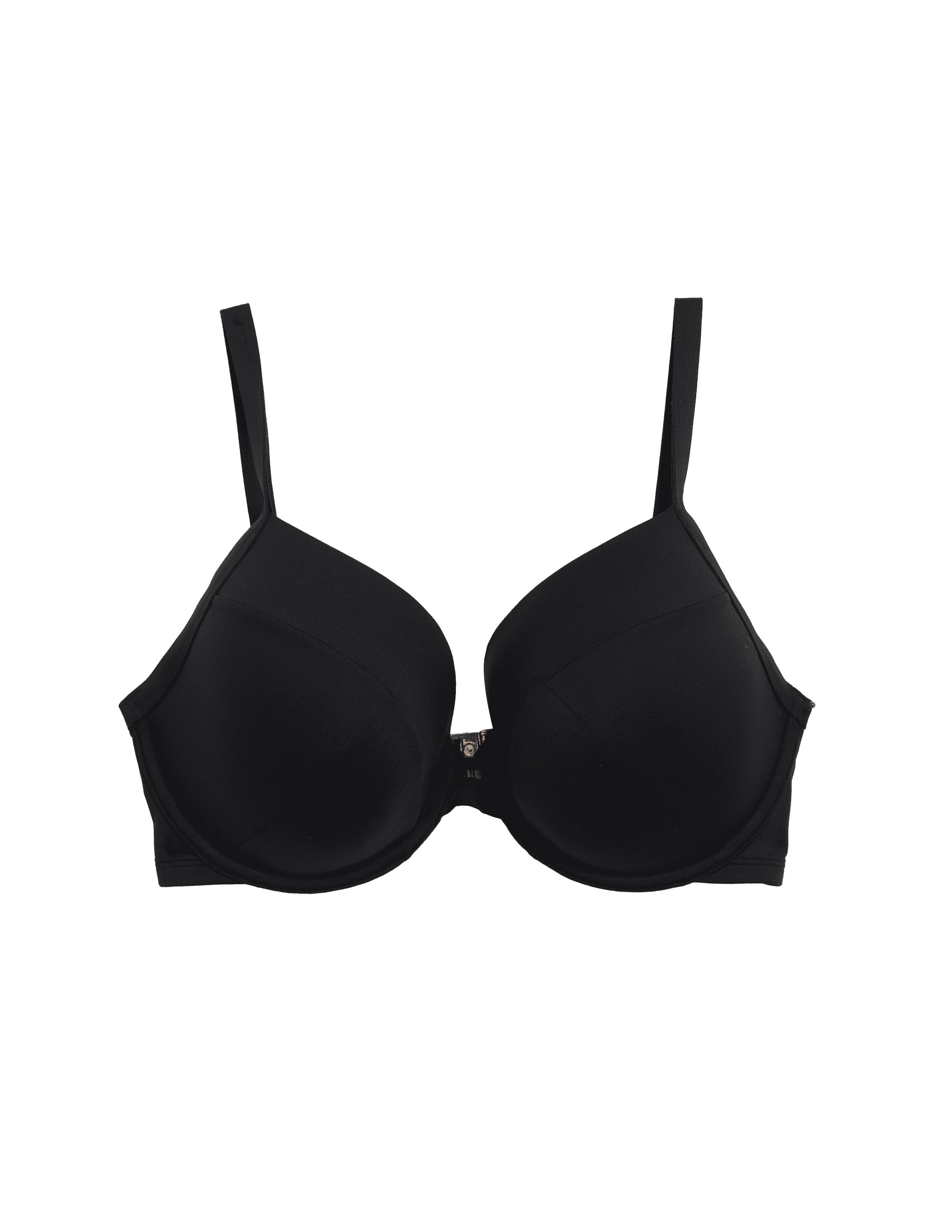 M&S Collection Women's Wired Padded Plunge Bikini Top - 36F - Black, Black