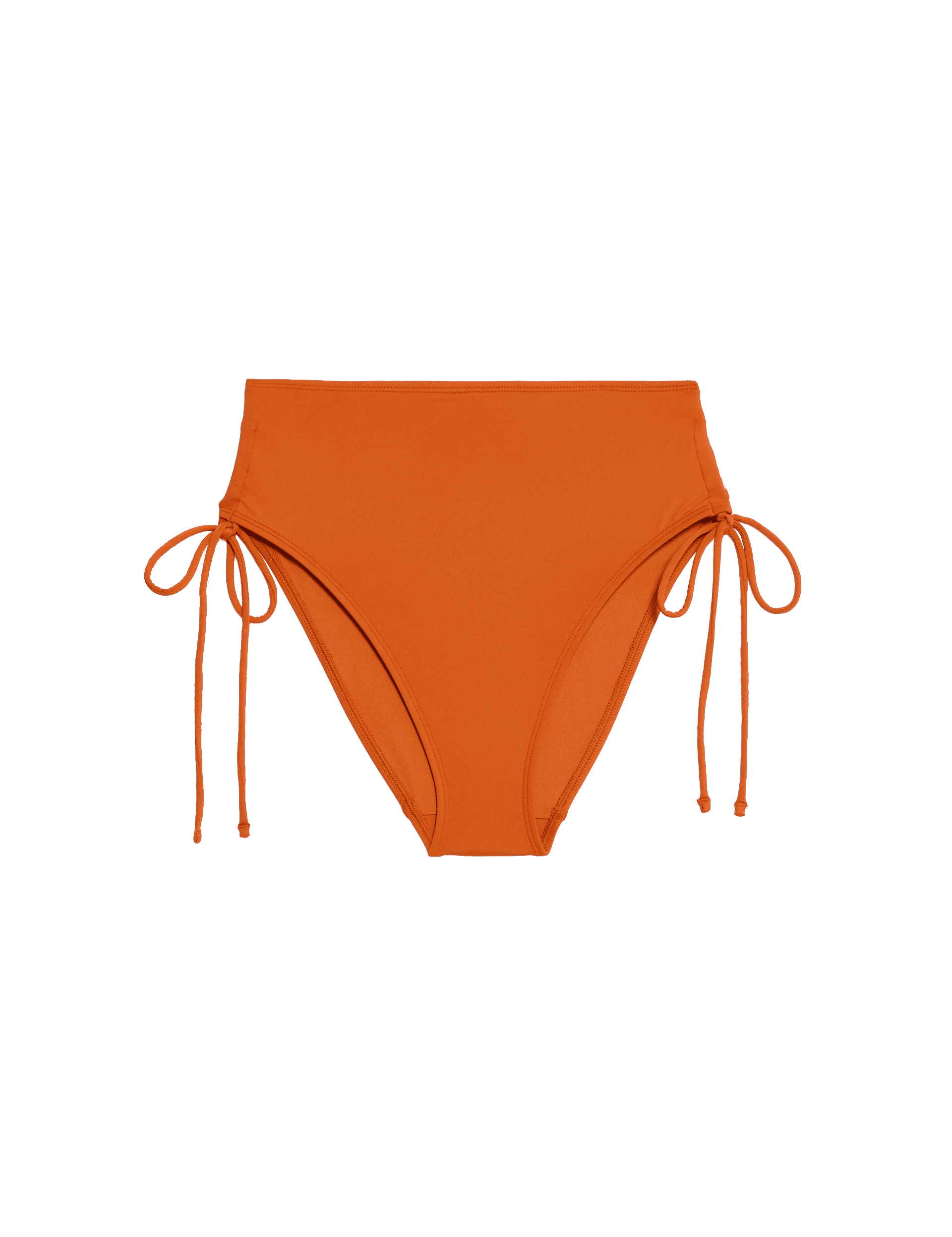 M&S Collection Women's Tummy Control High Waisted Bikini Bottoms - 12 - Marmalade, Marmalade,Black