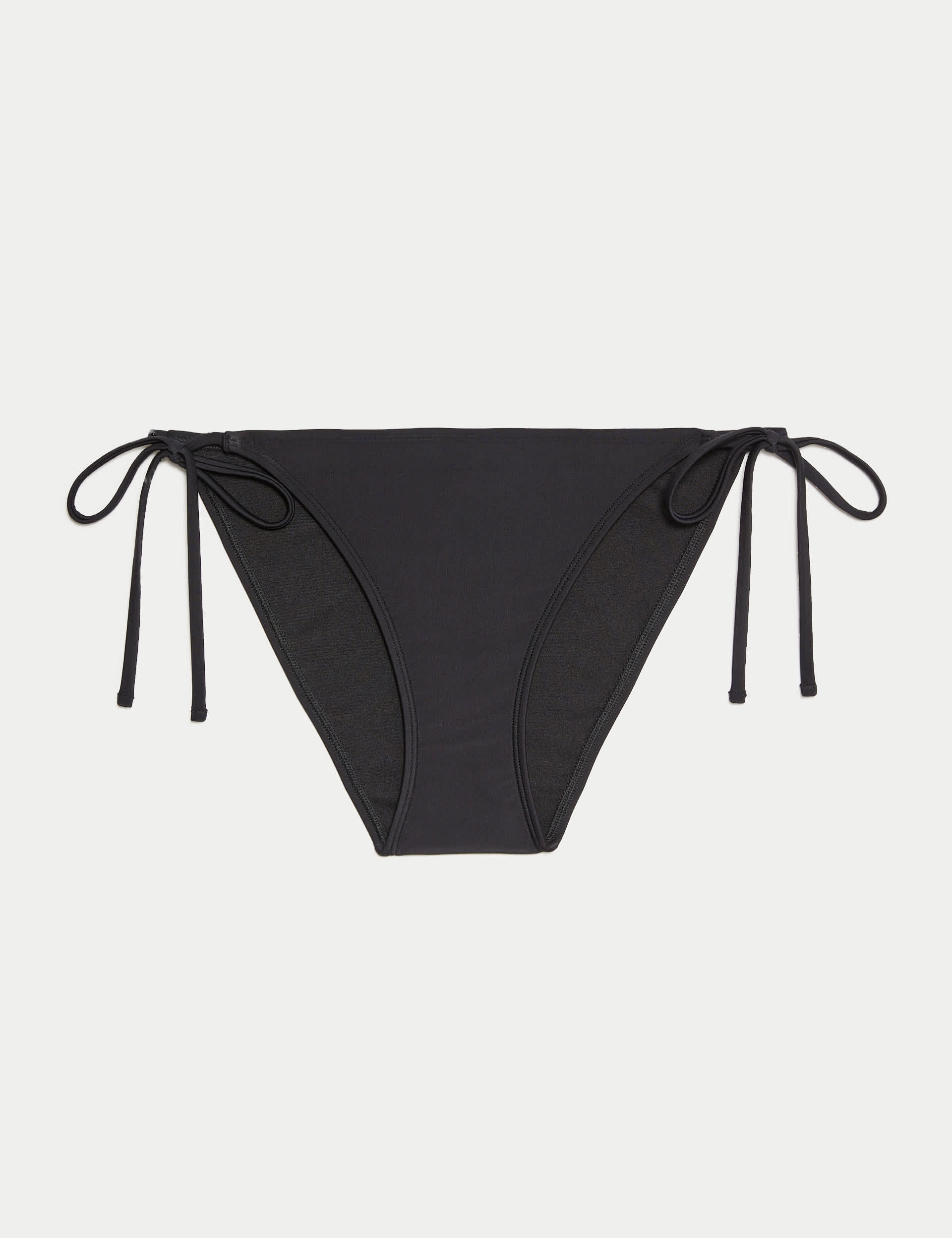 M&S Collection Women's Tie Side Bikini Bottoms - Black, Black