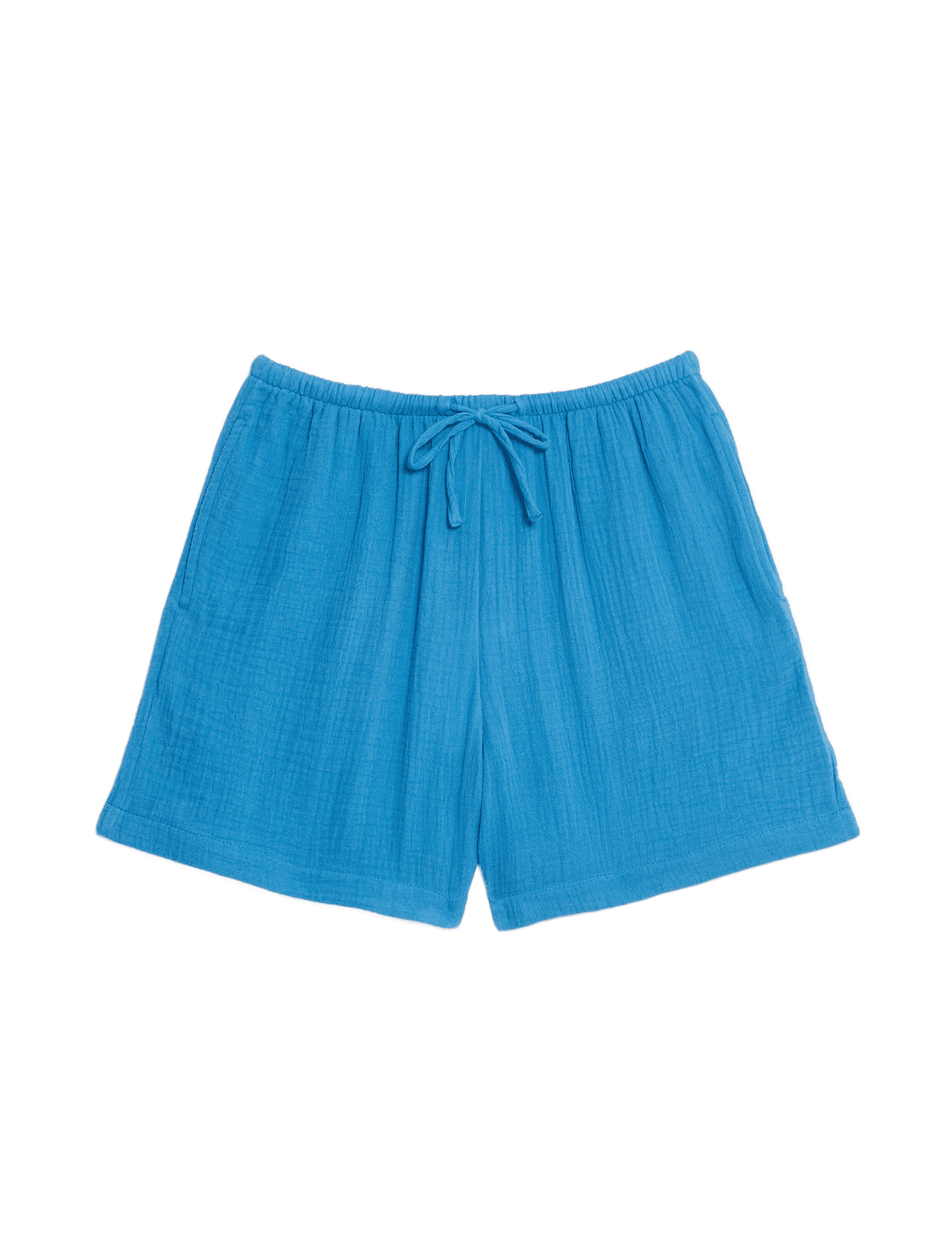 M&S Collection Women's Pure Cotton Beach Shorts - 12 - Kingfisher, Kingfisher