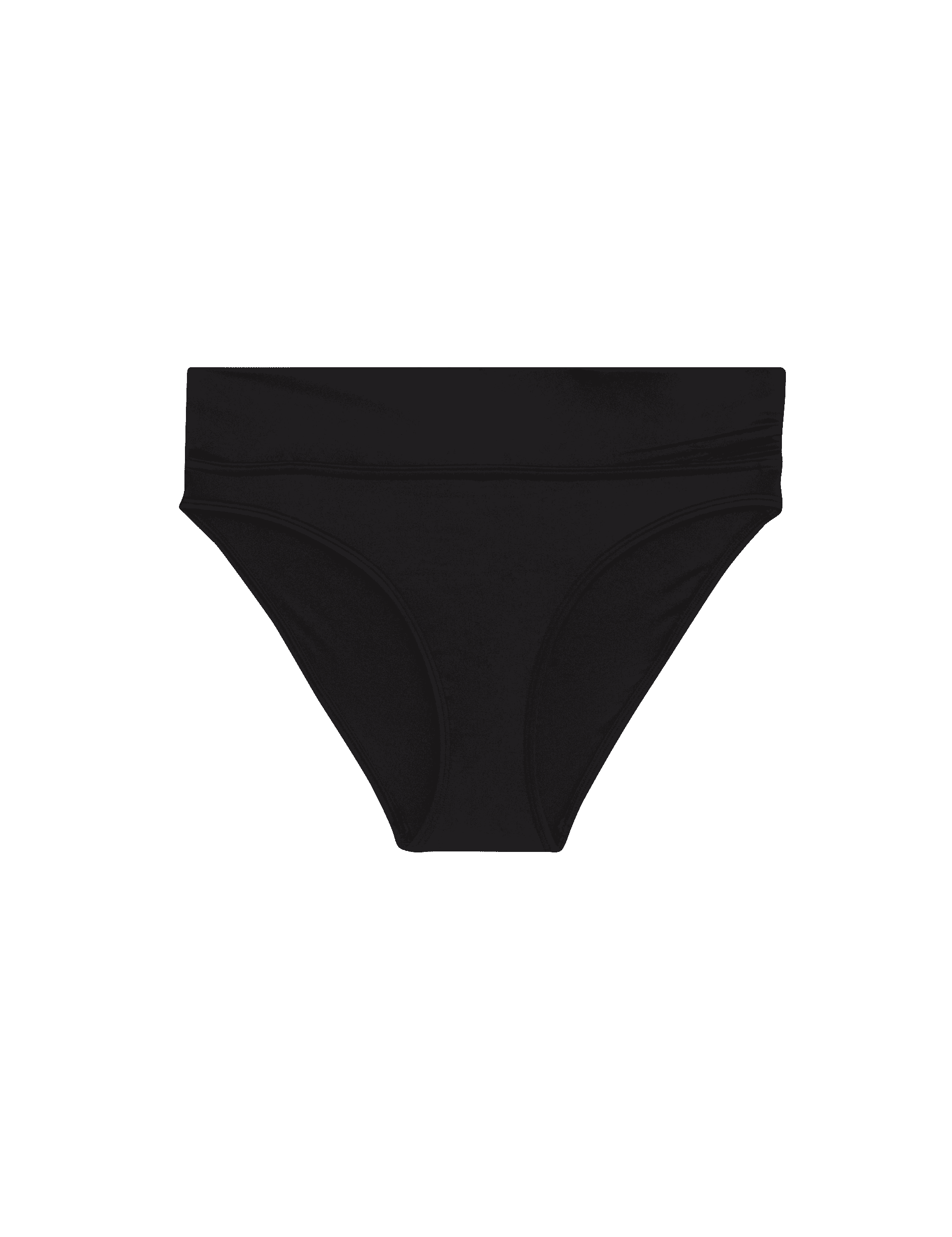 M&S Collection Women's Roll Top Bikini Bottoms - 12 - Black, Black