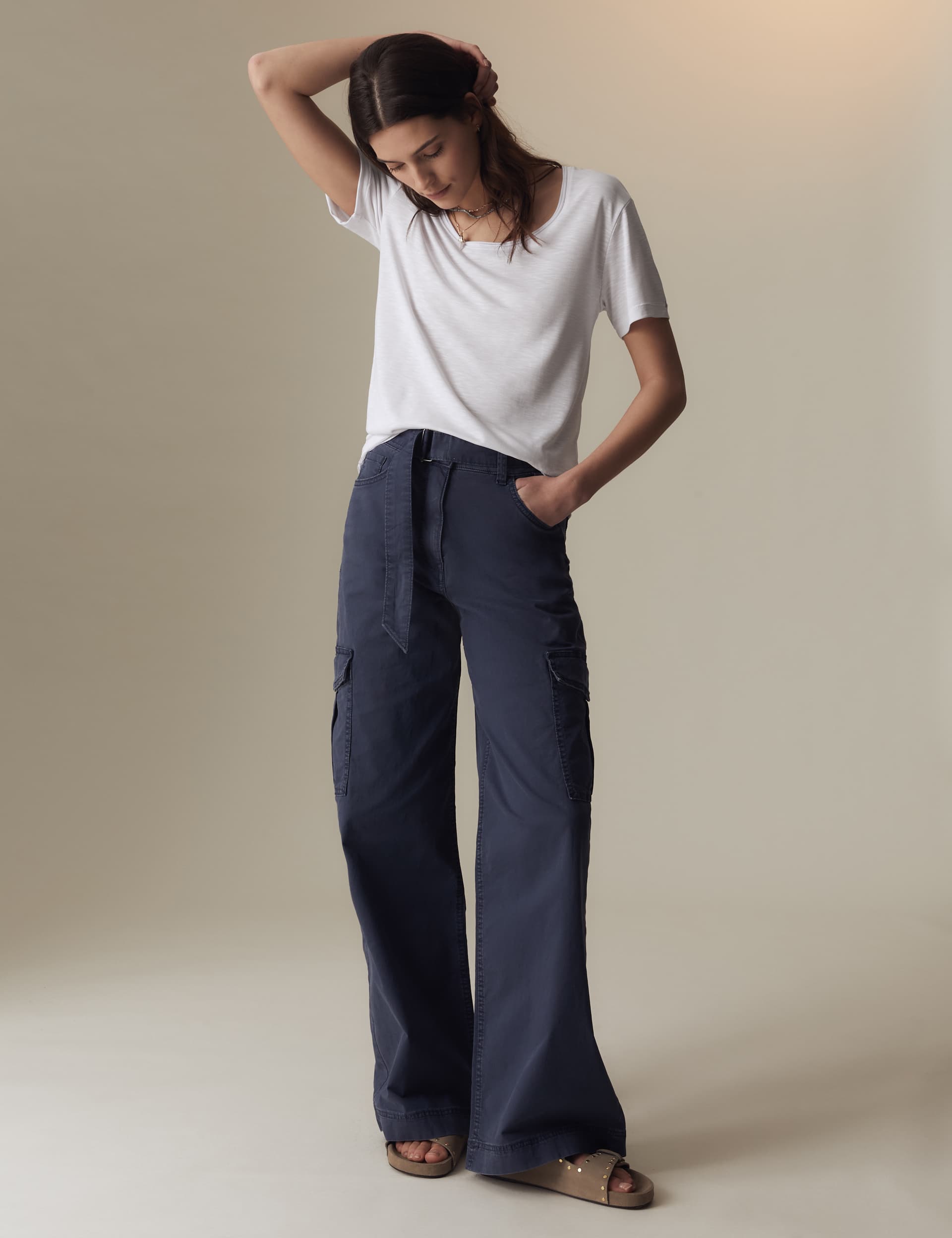 Per Una Women's Modal Rich Scoop Neck T-Shirt