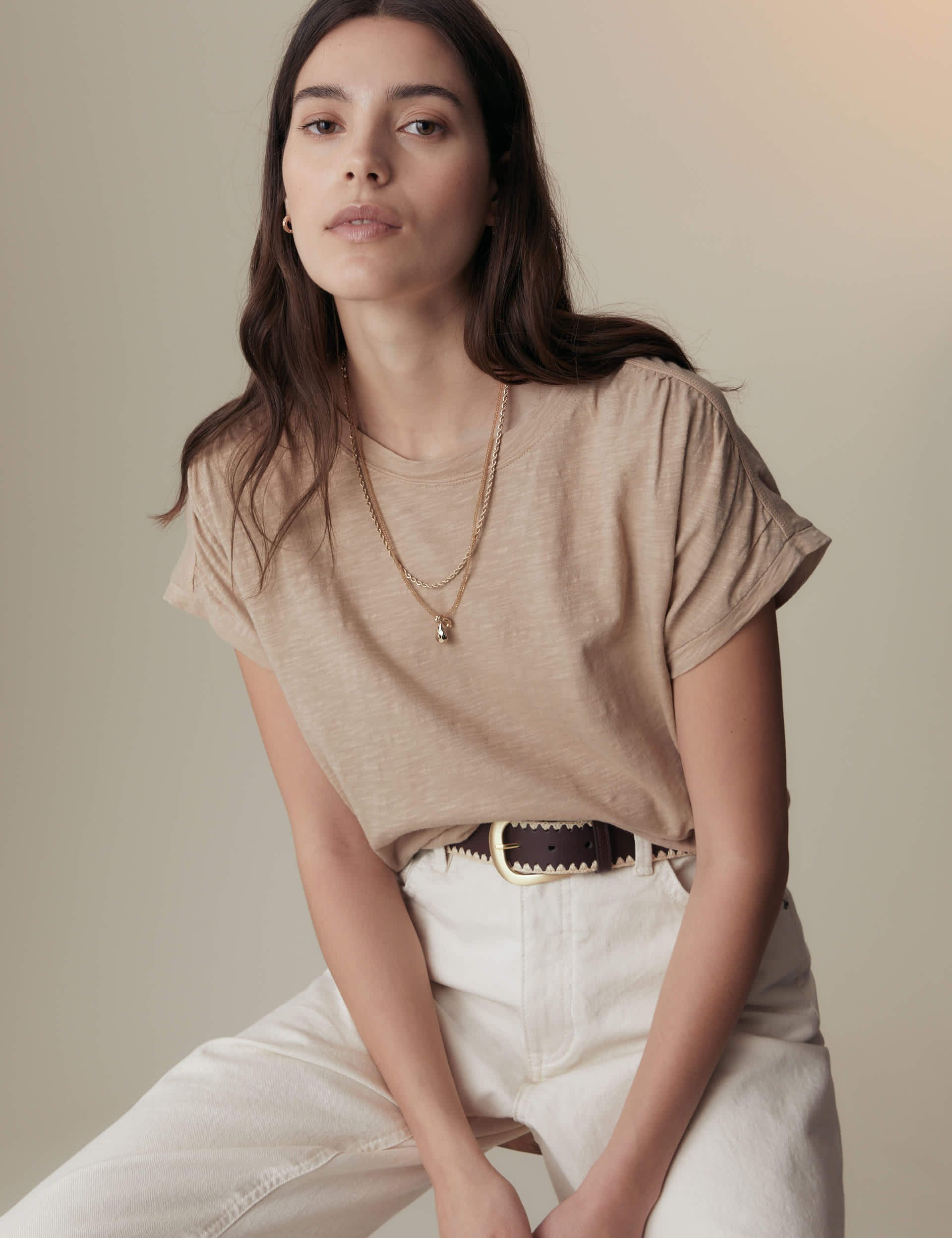 Per Una Women's Pure Cotton Round Neck T-Shirt