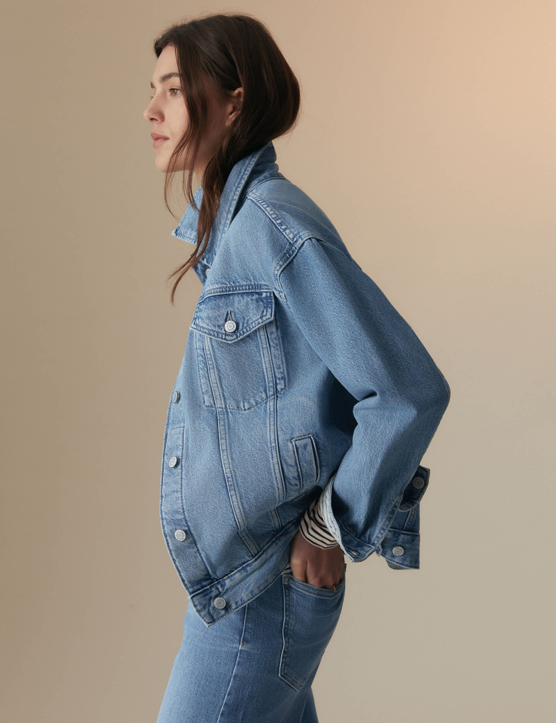 Per Una Women's Denim Trucker Jacket