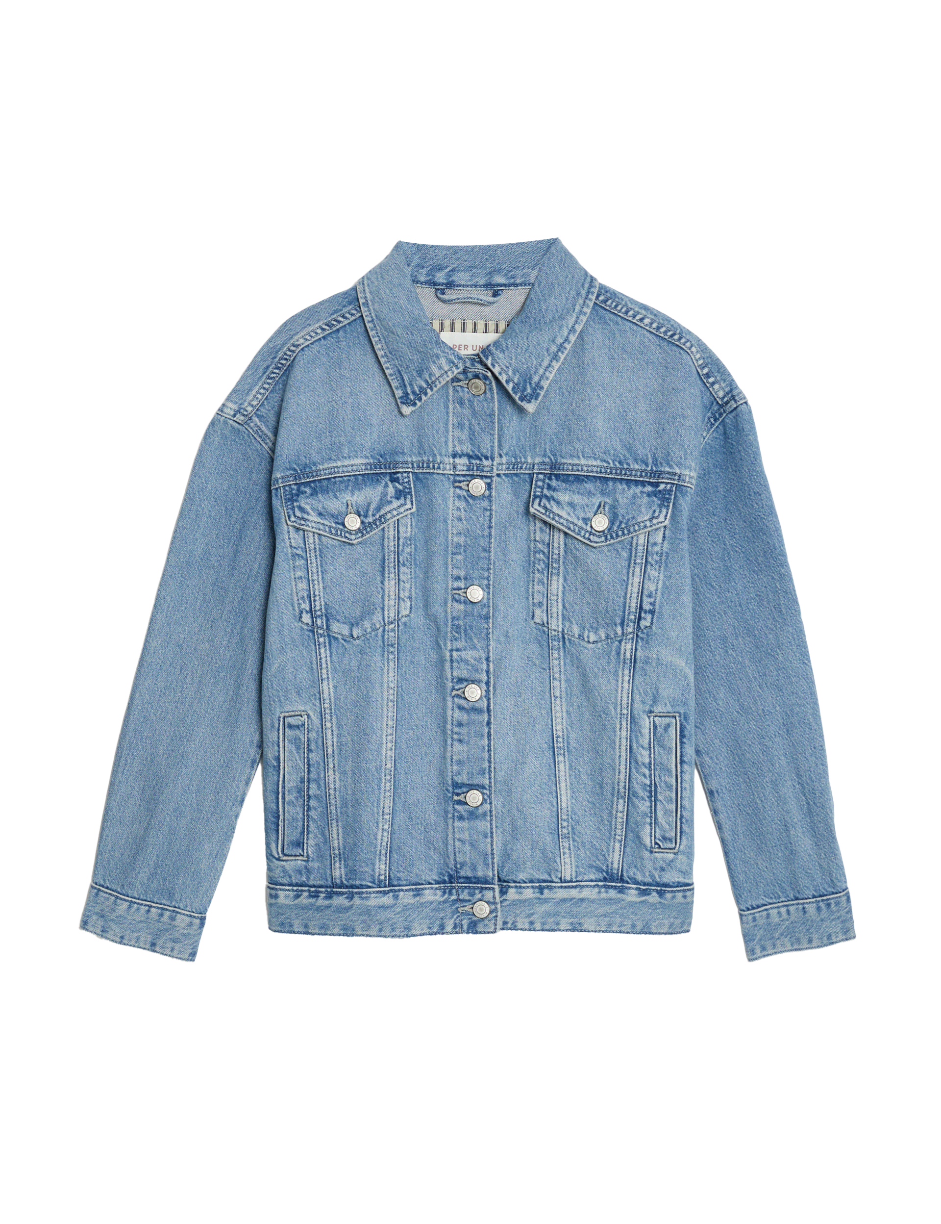 Per Una Women's Denim Trucker Jacket - 12 - Light Indigo, Light Indigo