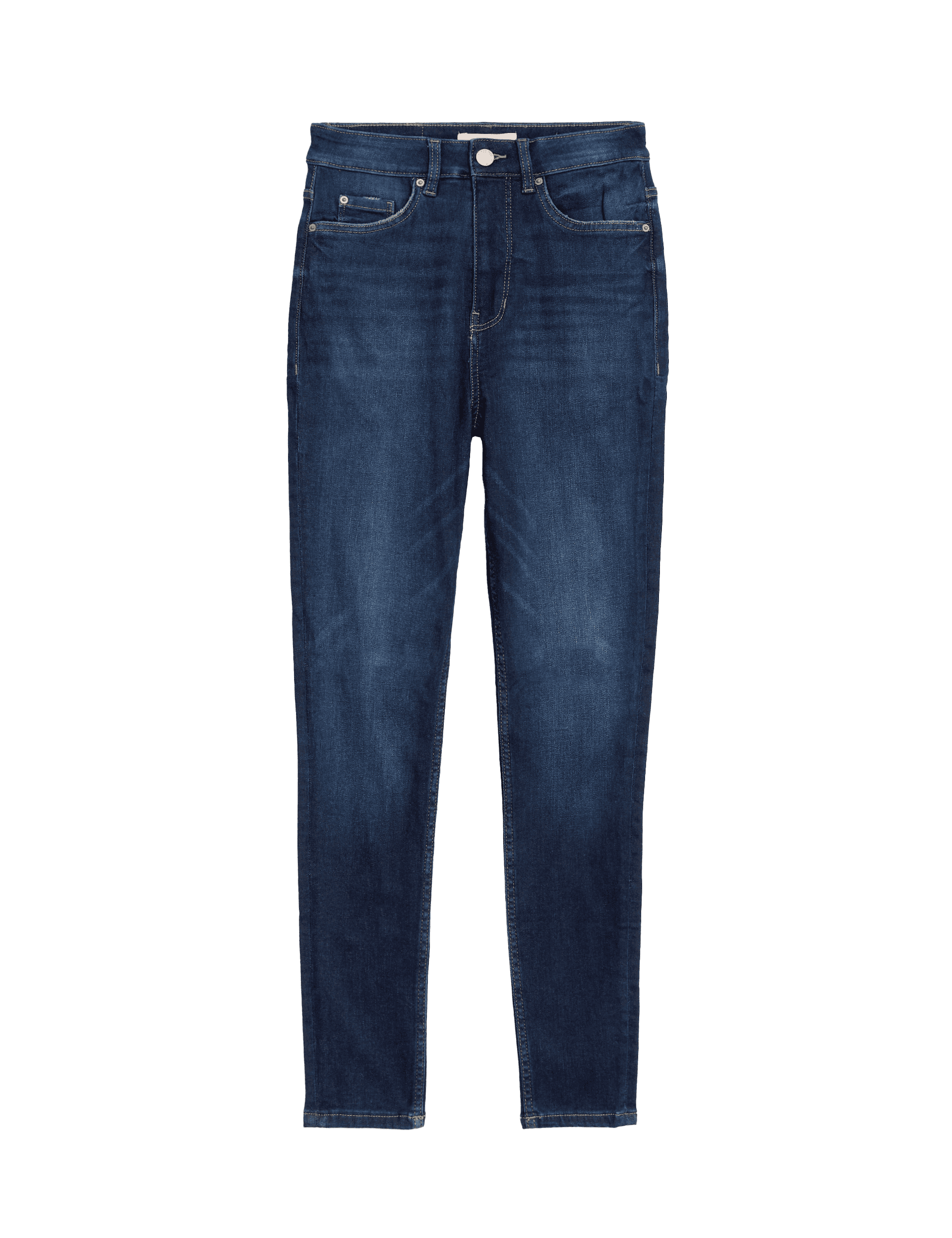 Per Una Women's High Waisted Skinny Ankle Grazer Jeans - 12SHT - Dark Indigo, Medium Indigo,Dark Ind