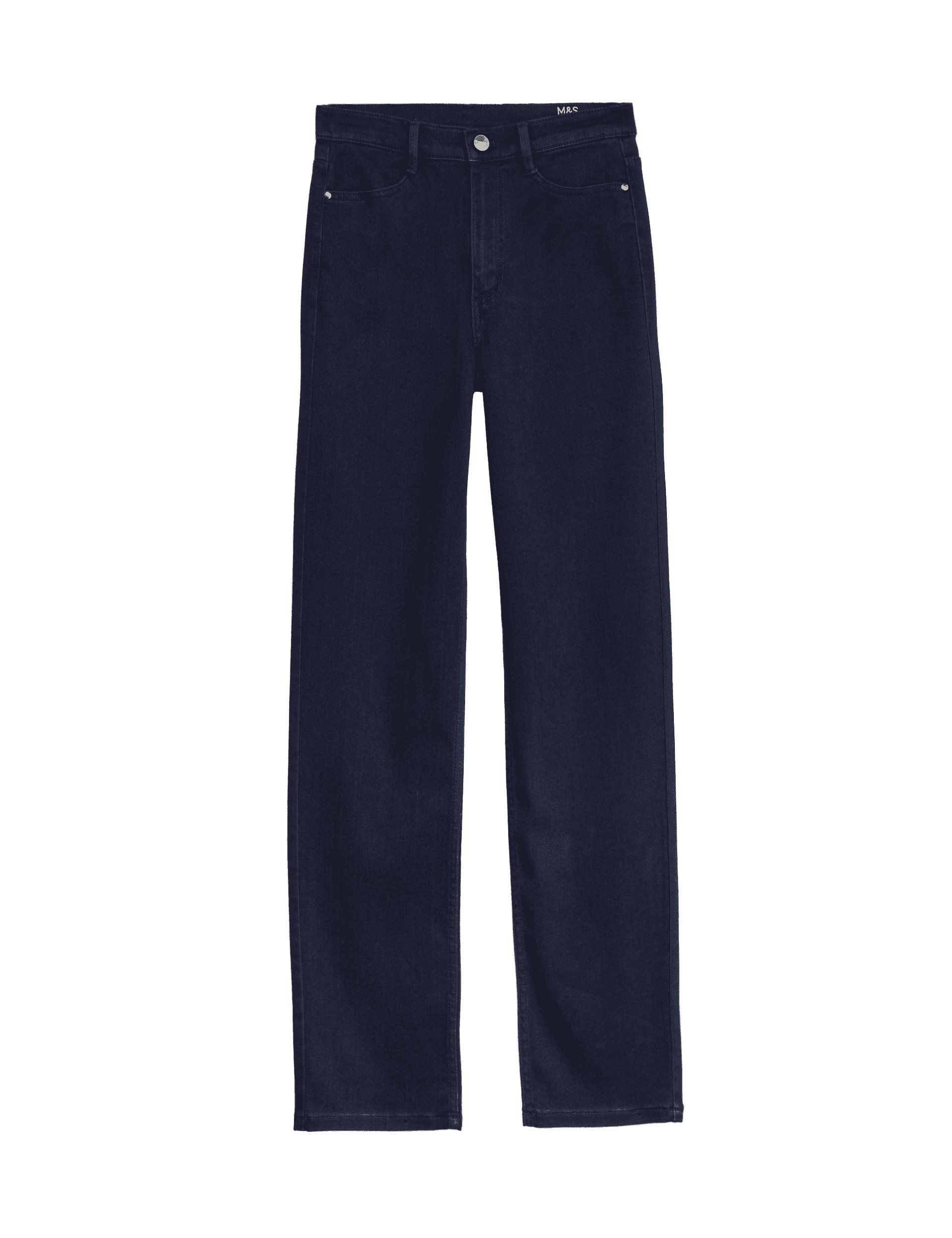 M&S Collection Women's Roma Straight Leg Jeans - 14SHT - Indigo, Indigo,Black