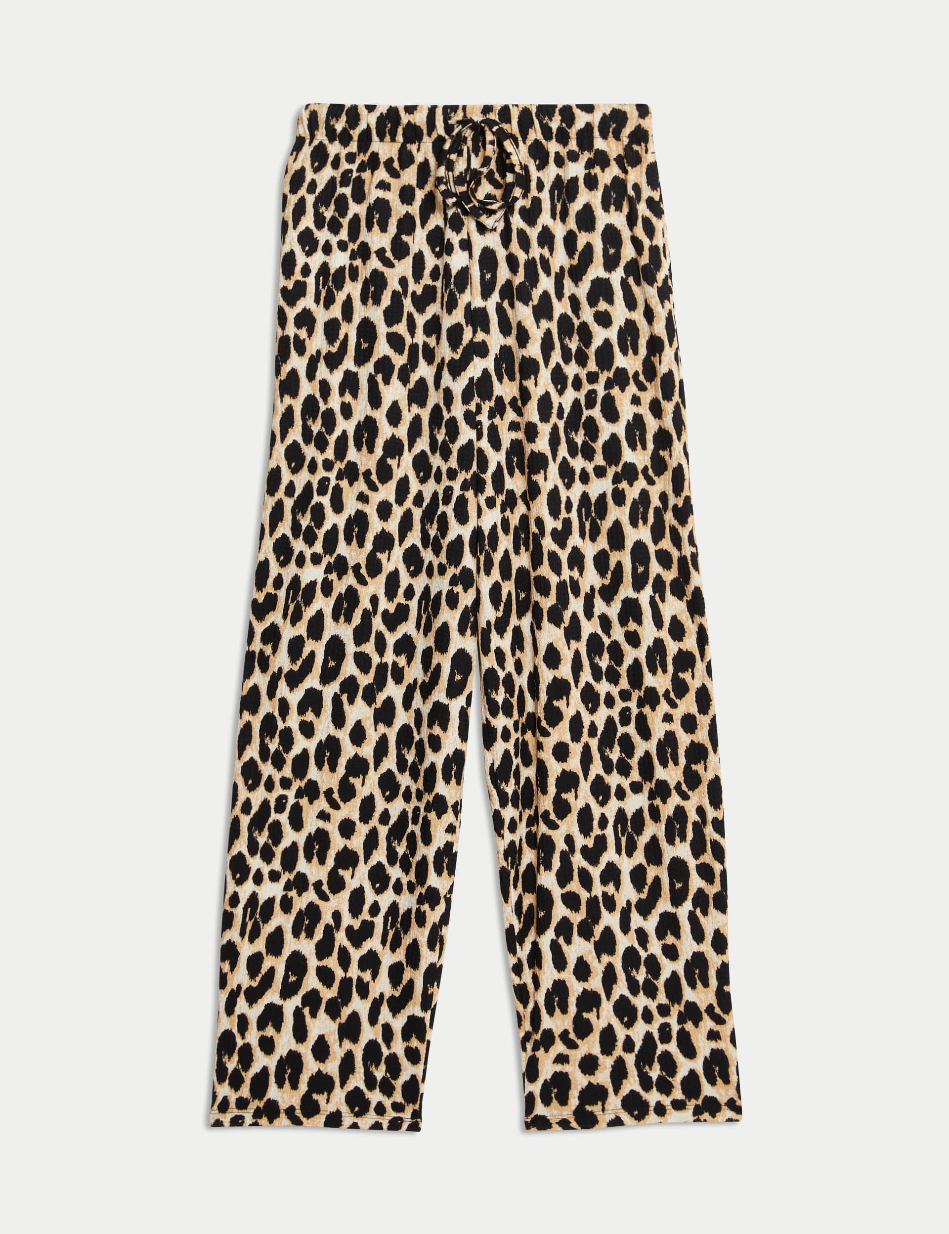 M&S Collection Women's Animal Print Carrot Leg Ankle Grazer Trousers - 14REG - Brown Mix, Brown Mix