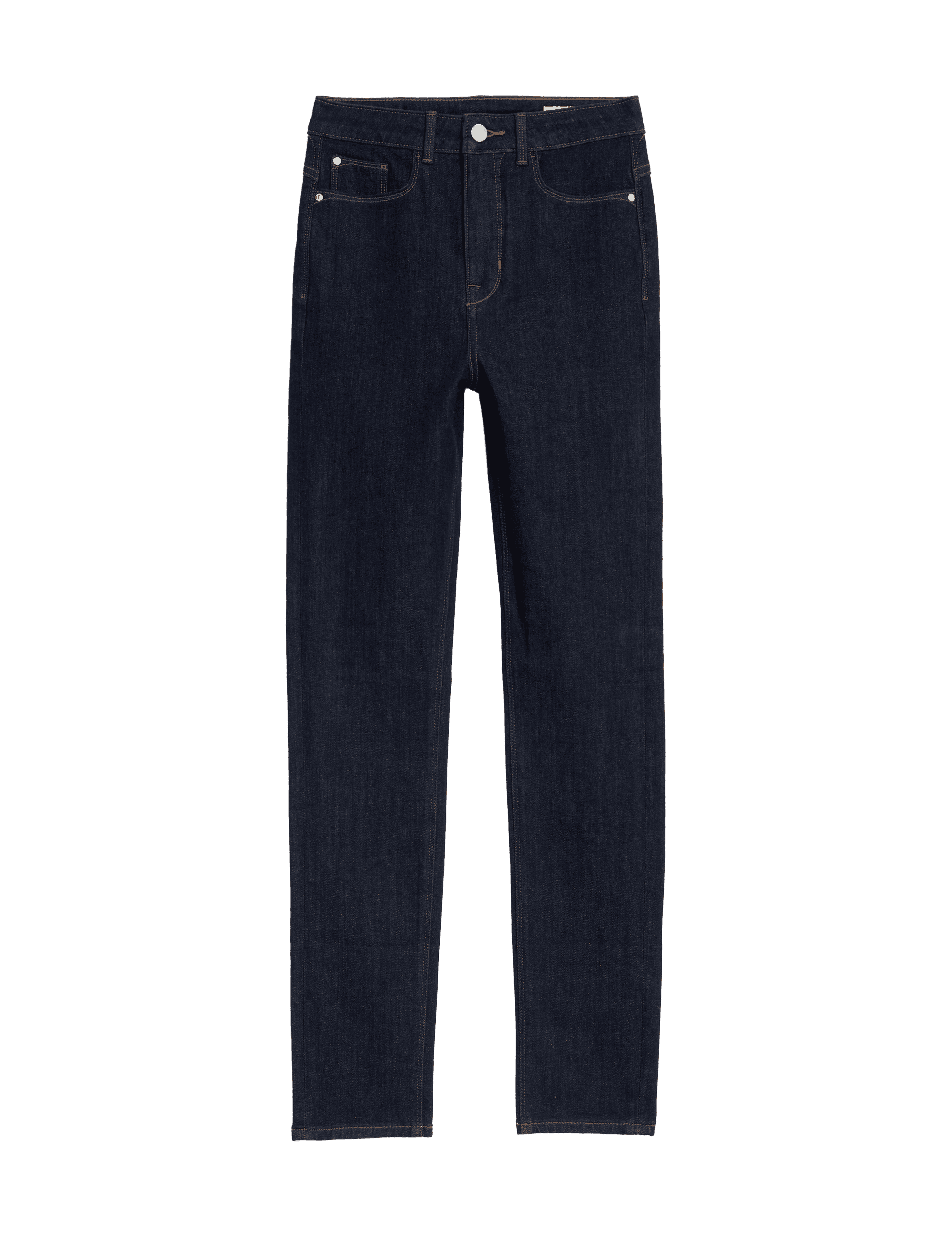 M&S Collection Women's Lily Magic Shaping High Waisted Jeans - 14SHT - Indigo Mix, Medium Indigo,Bla