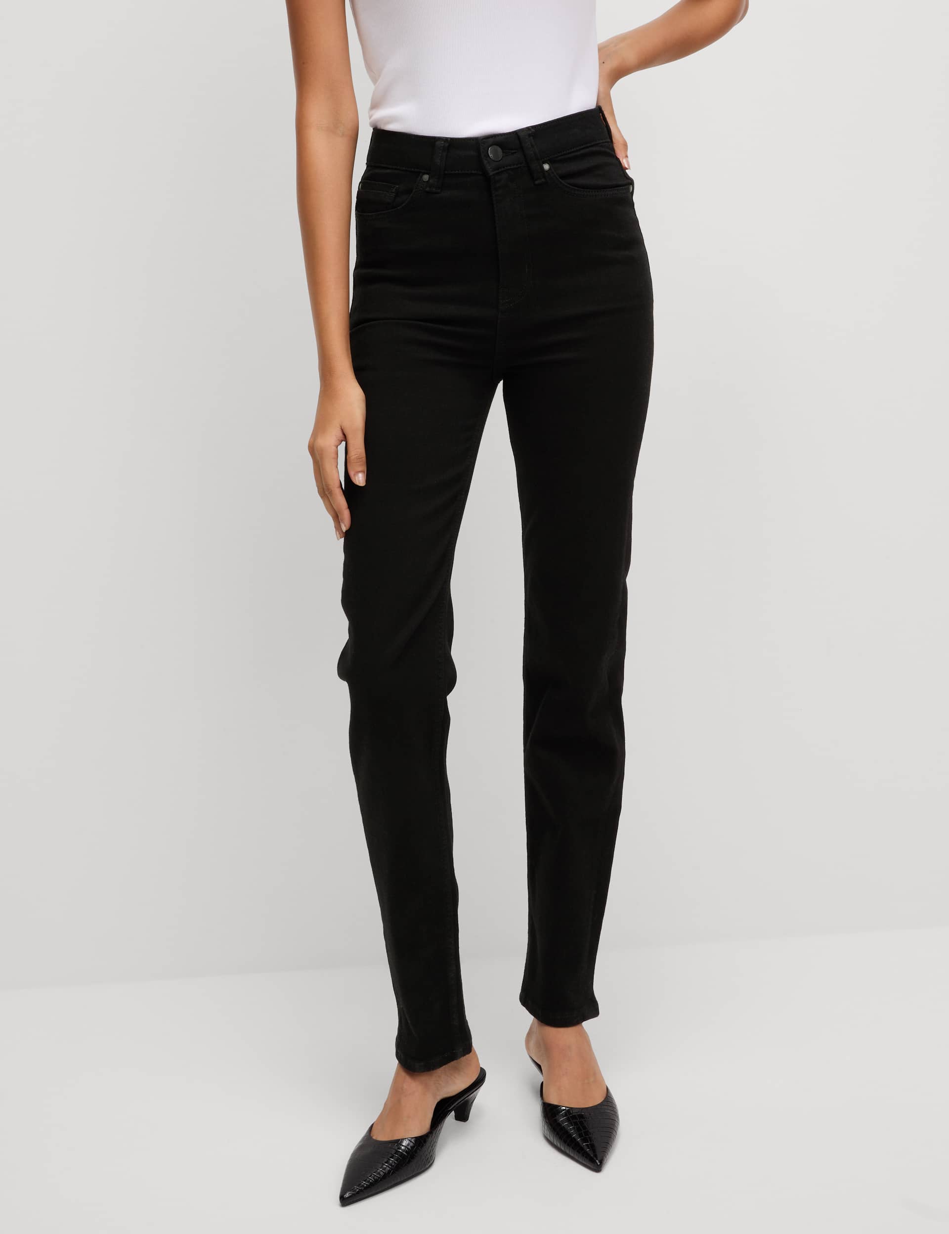 M&S Collection Women's Sienna Supersoft High Waisted Jeans - 18REG - Dark Indigo, Dark Indigo