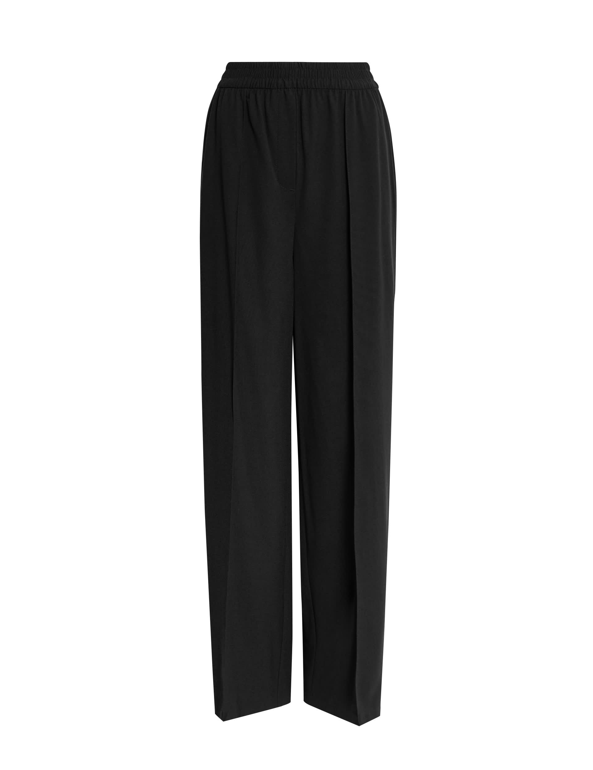 M&S Collection Women's Wide Leg Trousers - 12REG - Black, Black,Dark Navy