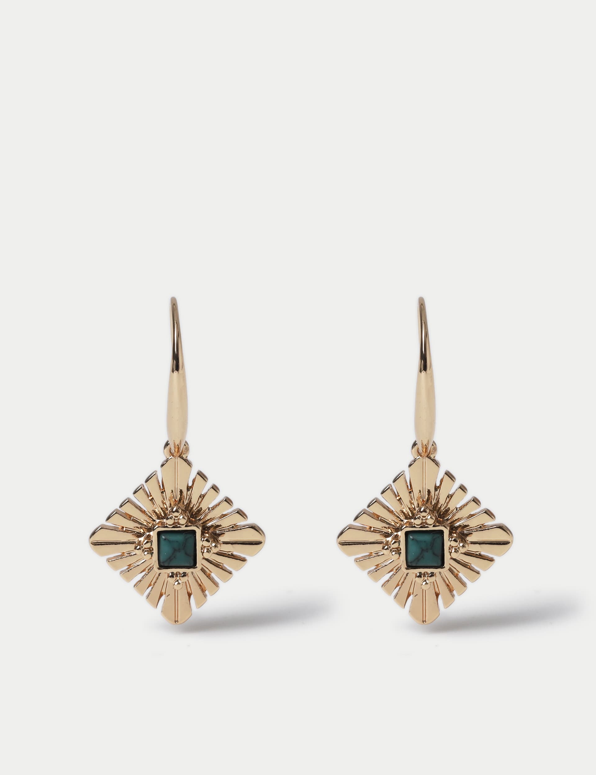 Per Una Women's Gold Tone Jade Earrings, Gold