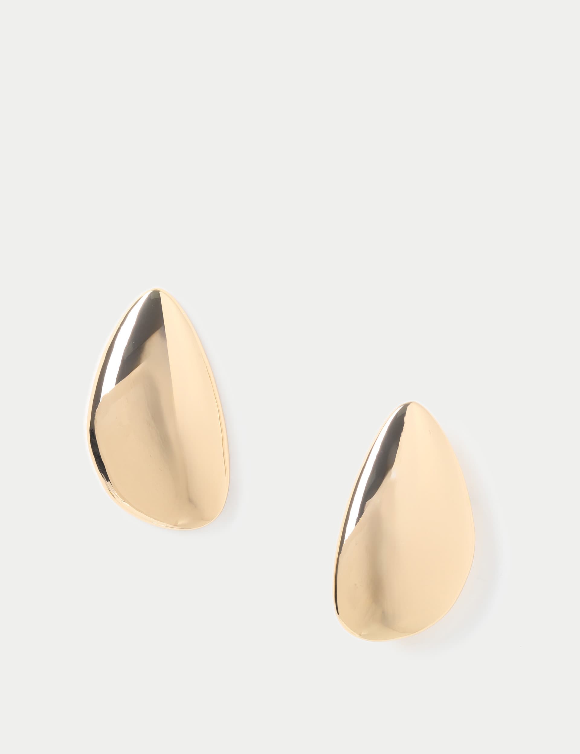 M&S Women's Oval Oversized Drop Earring - Gold, Silver,Gold