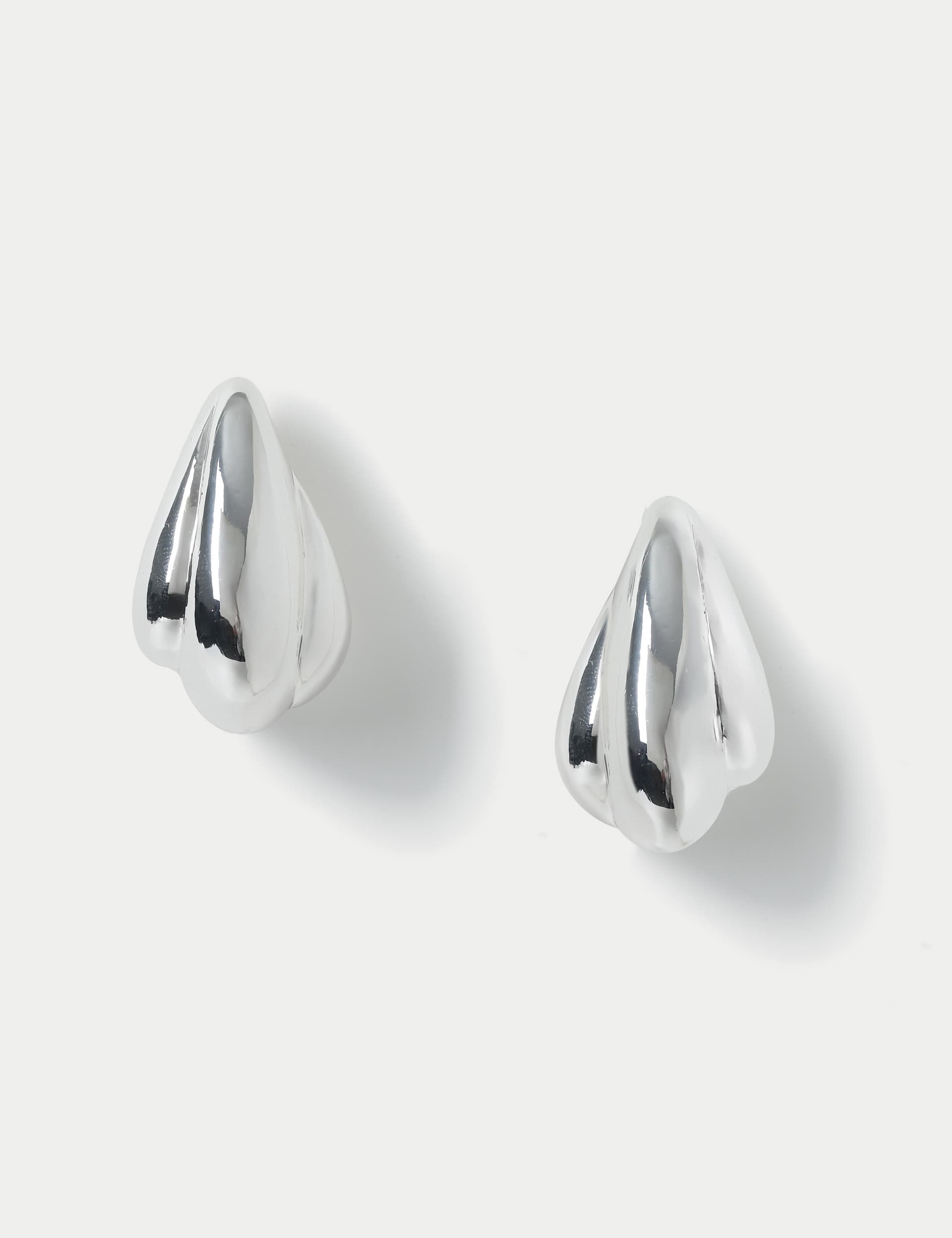 M&S Collection Women's Trio Elongated Drop Earrings - Silver, Silver