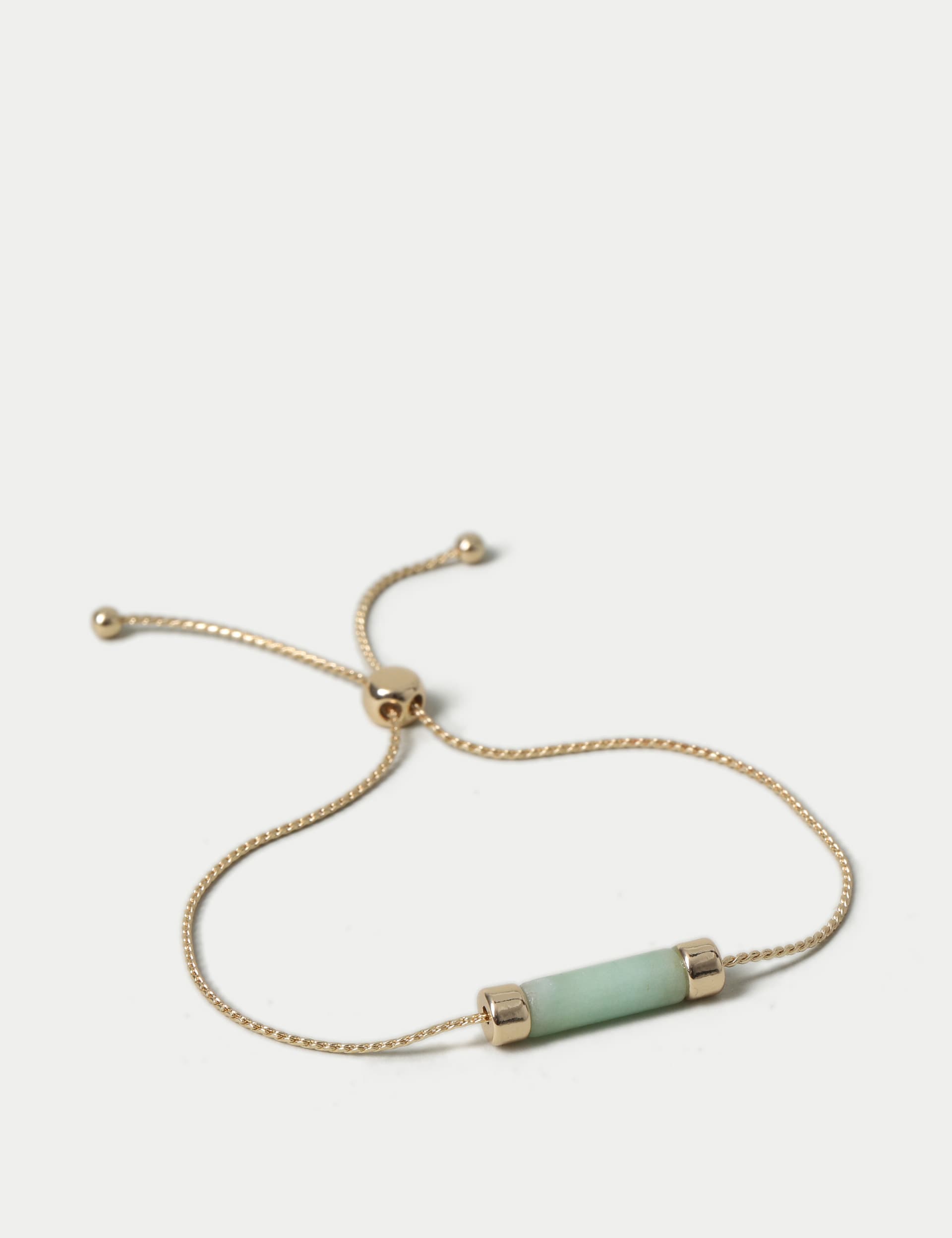 M&S Women's Jade Stretch Bracelet - Green, Green