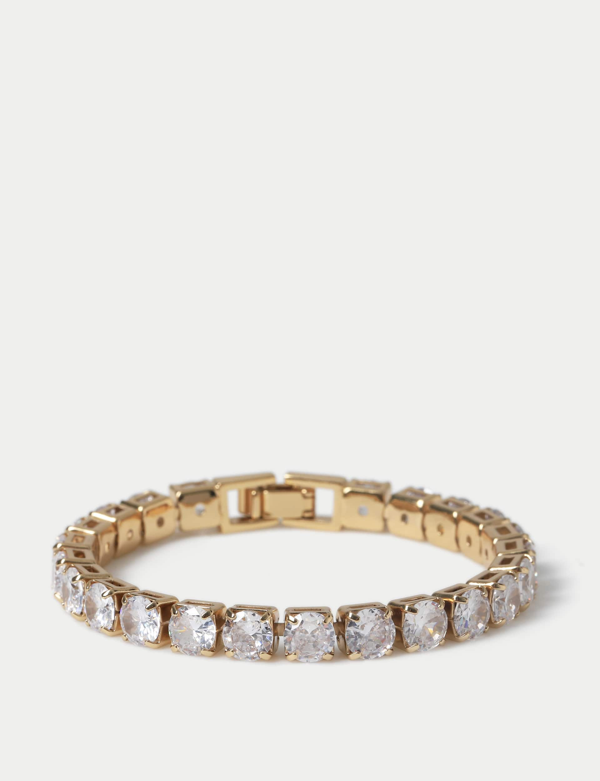 Autograph Women's Chunky Cubic Zirconia Wristwear - Gold, Gold